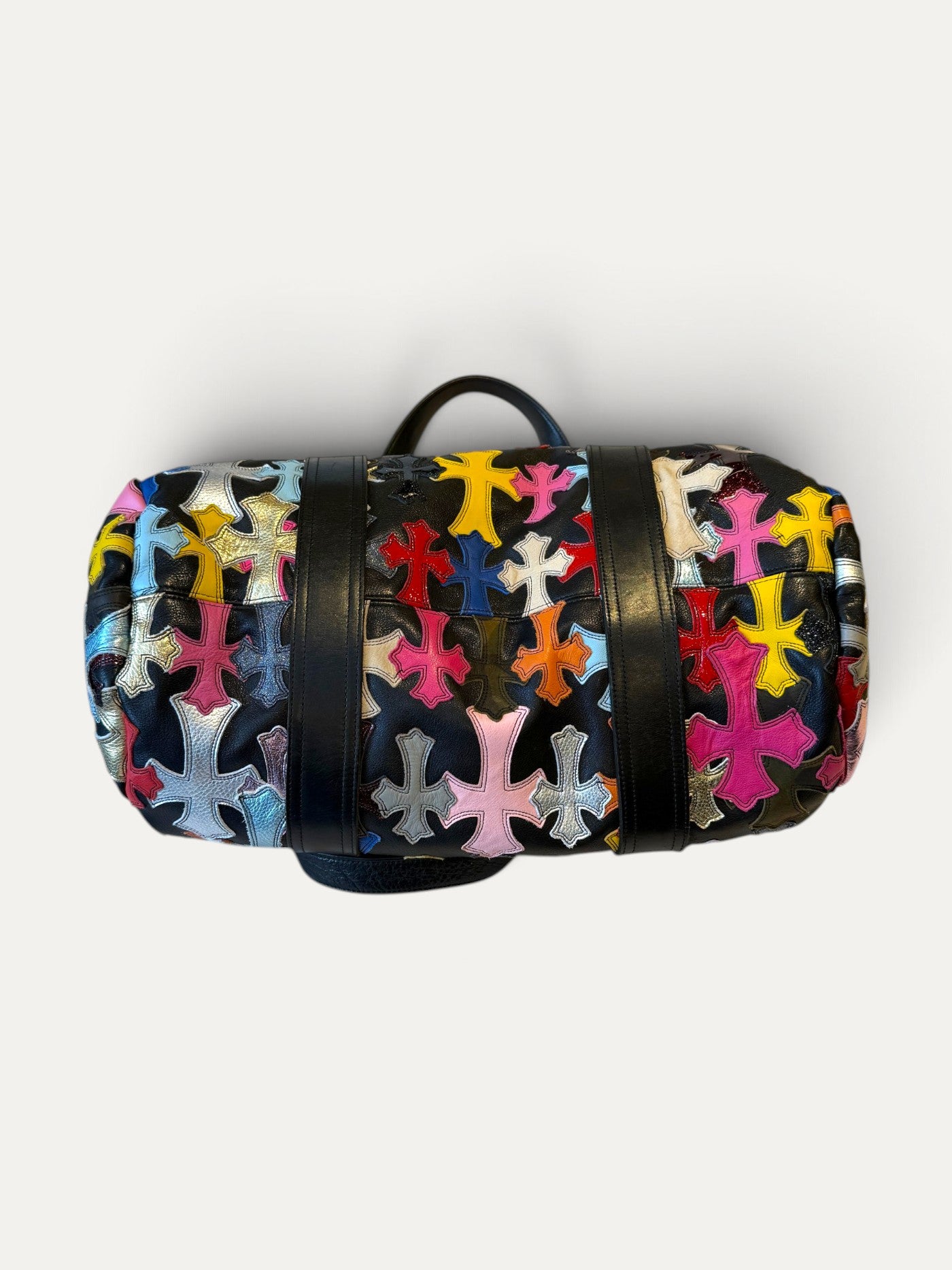 Chrome Hearts Multi Colour Cemetery Cross Patch Leather Duffle