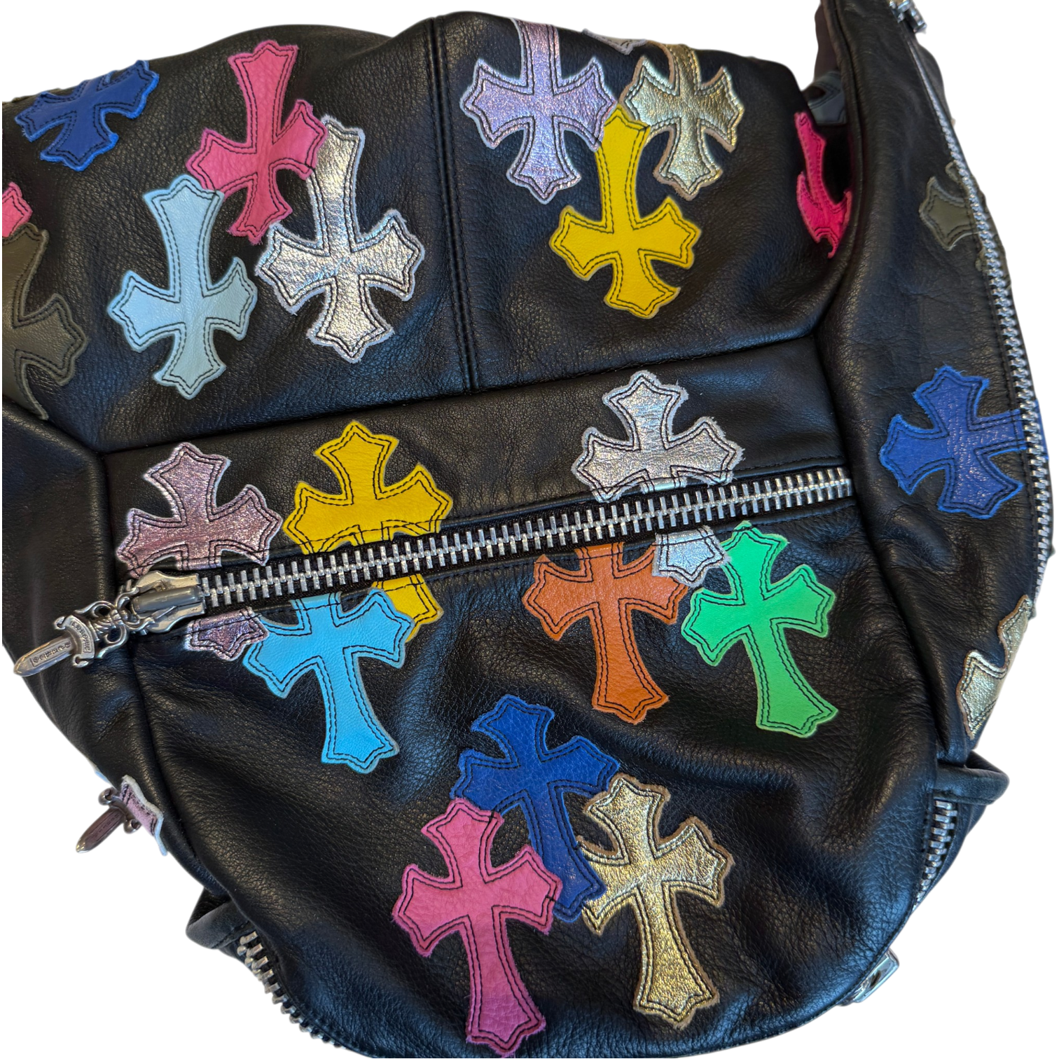 Chrome Hearts Multi Colour Cemetery Cross Large Snat Bag