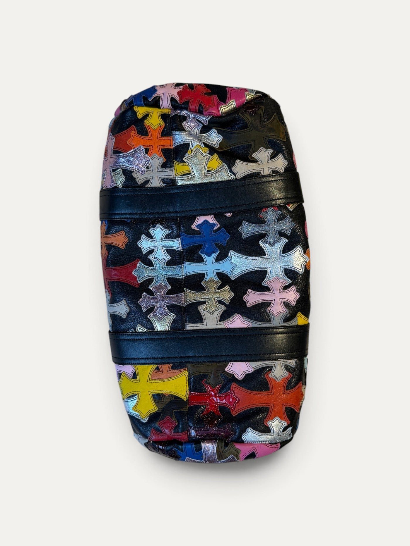 Chrome Hearts Multi Colour Cemetery Cross Patch Leather Duffle