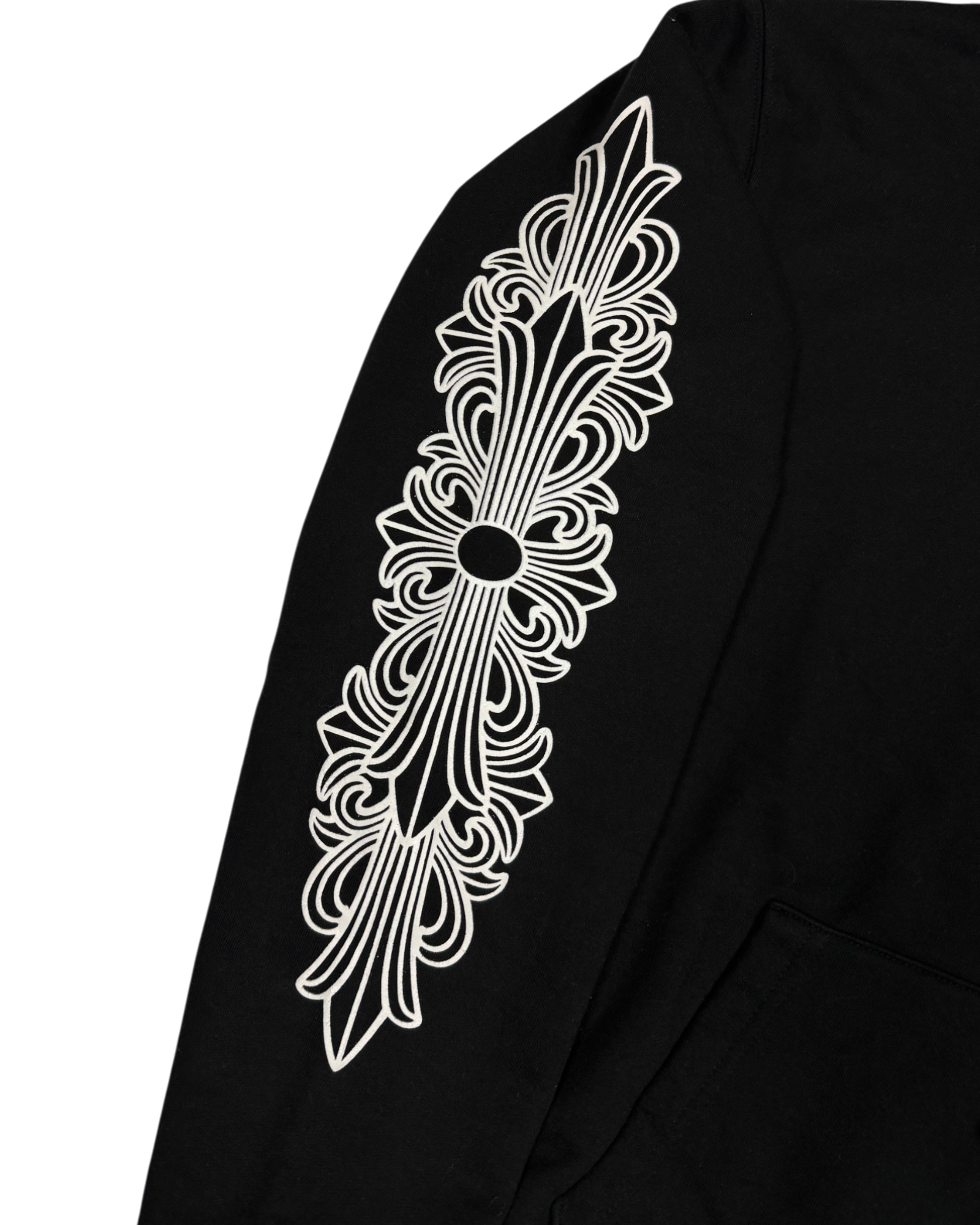 Chrome Hearts Black Thermal Horseshoe Zip Up Hoodie