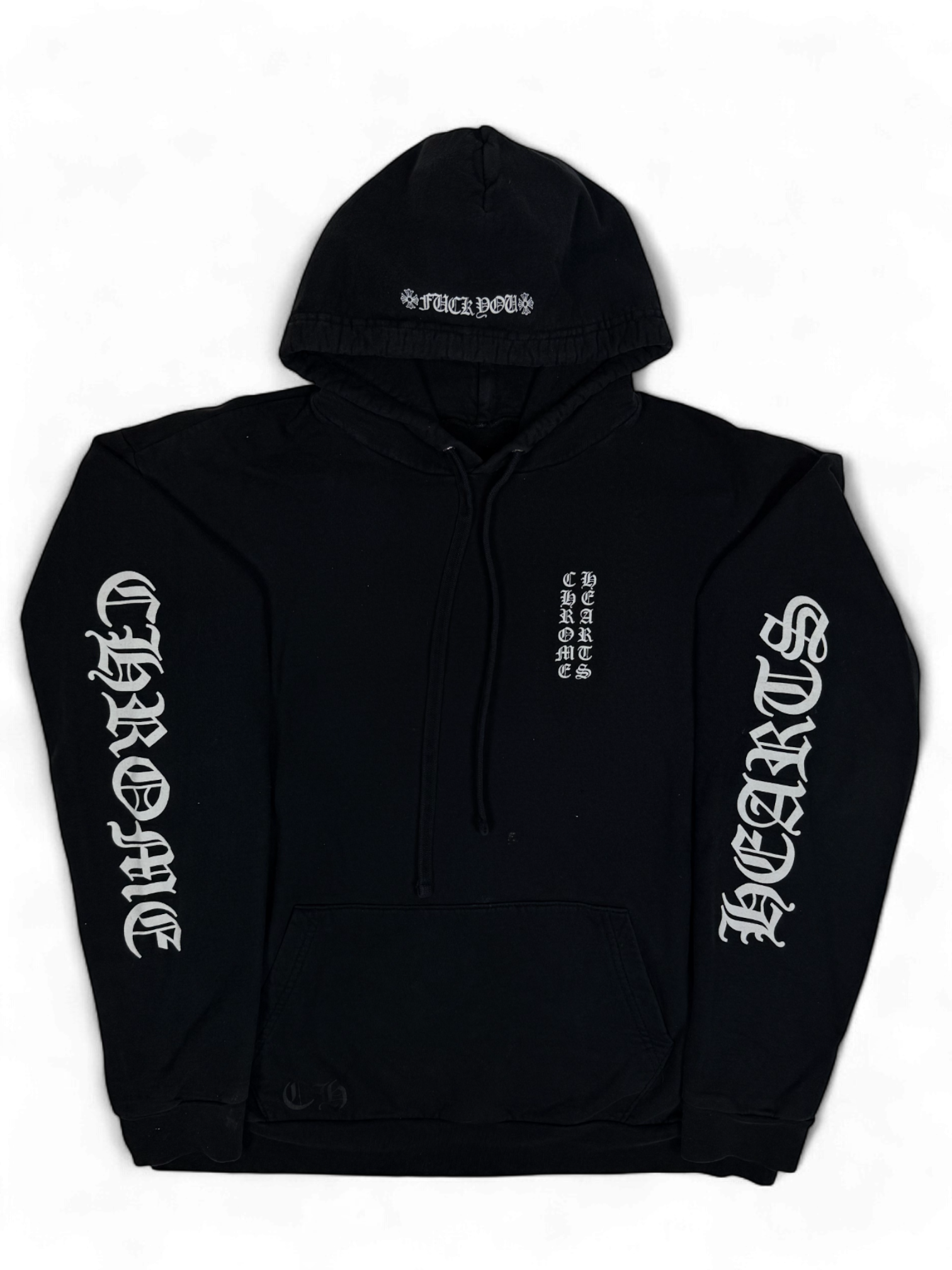 Chrome Hearts Black Vintage Fuck You Logo Hoodie