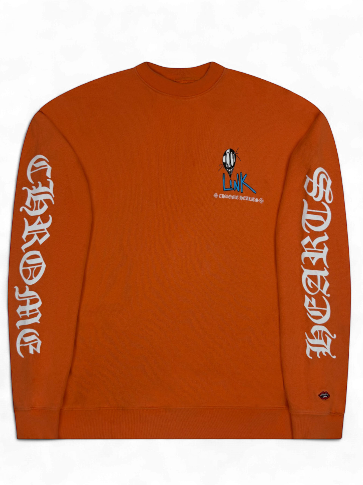 Chrome Hearts Matty Boy Orange Link & Build Crewneck