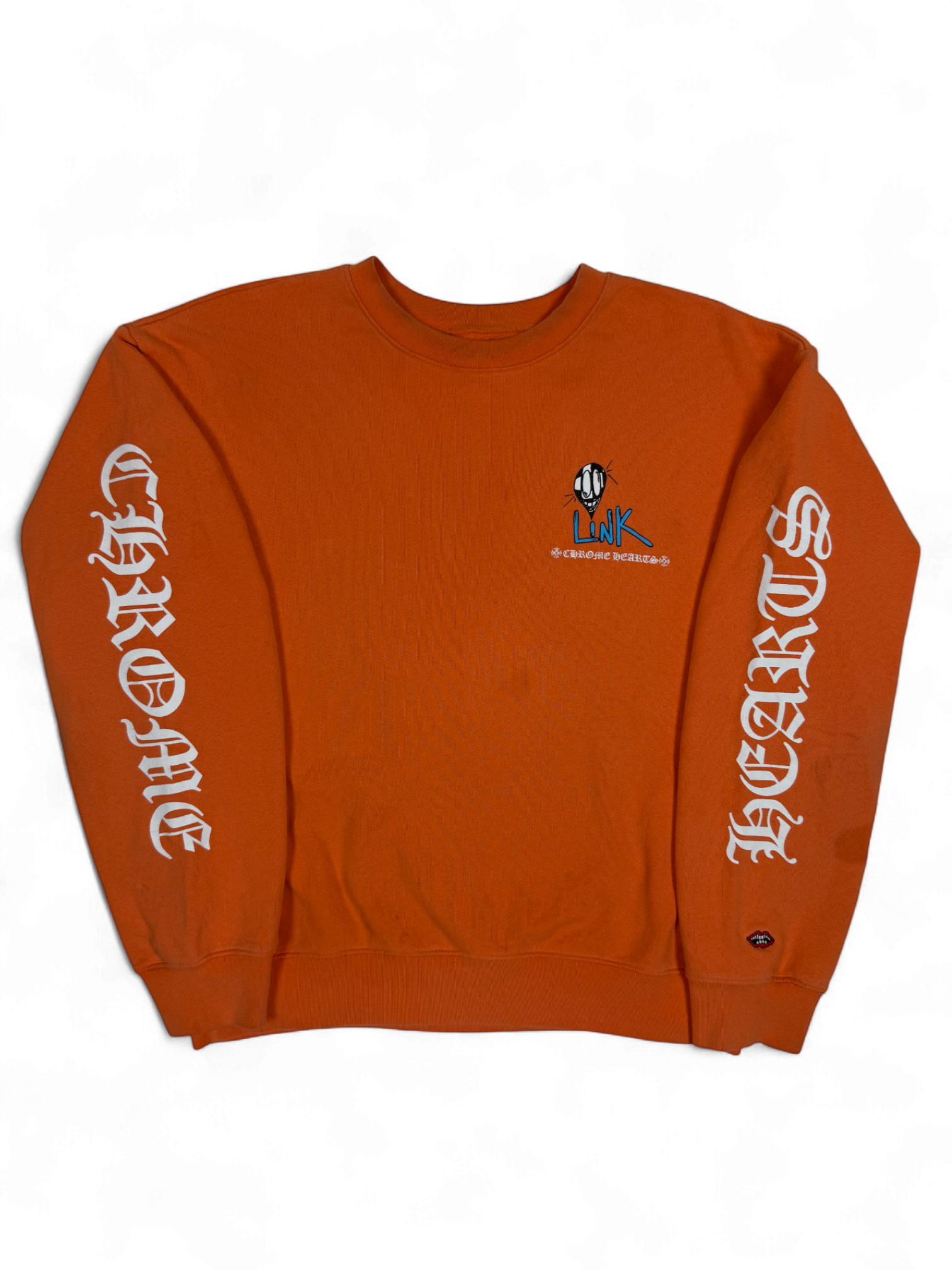 Chrome Hearts Matty Boy Orange Link & Build Crewneck