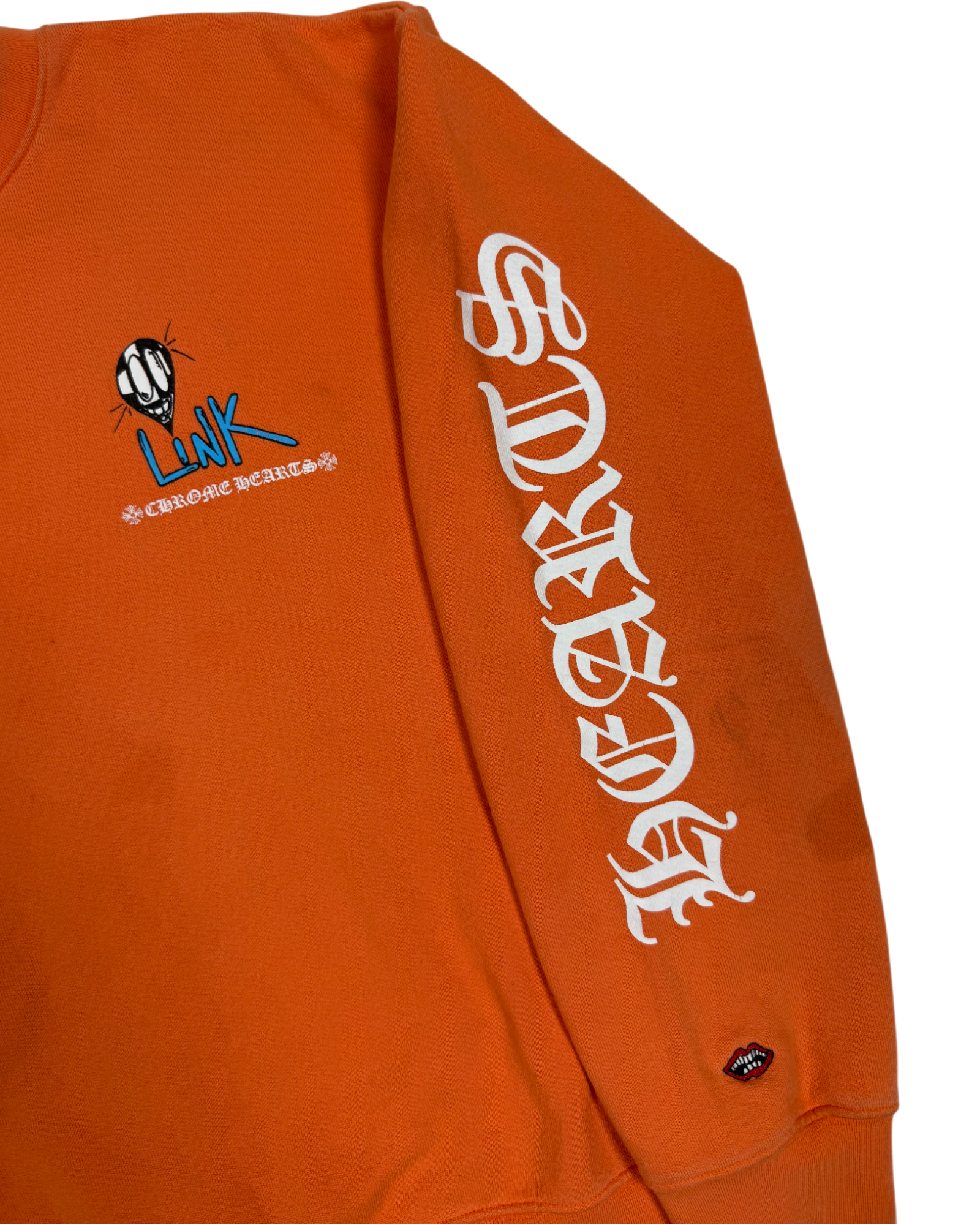 Chrome Hearts Matty Boy Orange Link & Build Crewneck