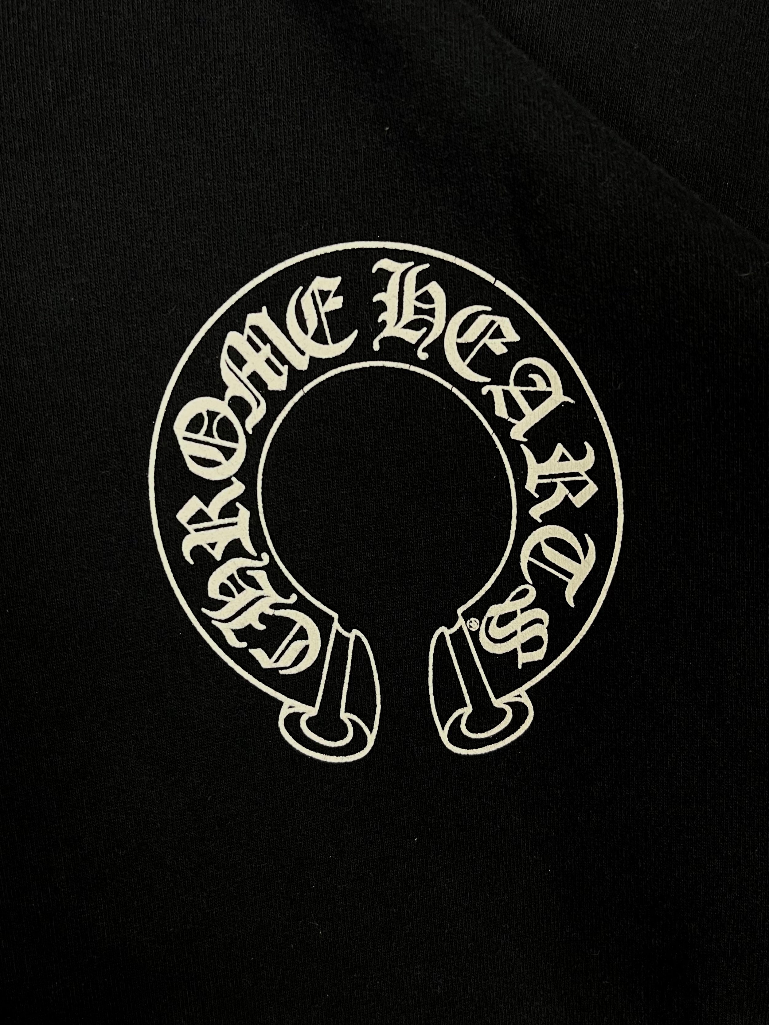 Chrome Hearts Matty Boy Black Chomper Horseshoe Hoodie