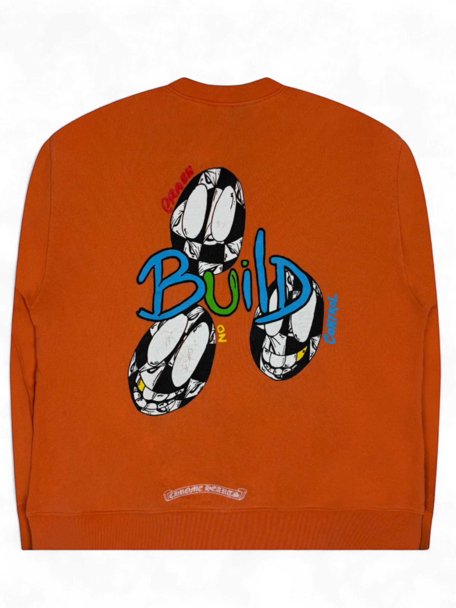 Chrome Hearts Matty Boy Orange Link & Build Crewneck