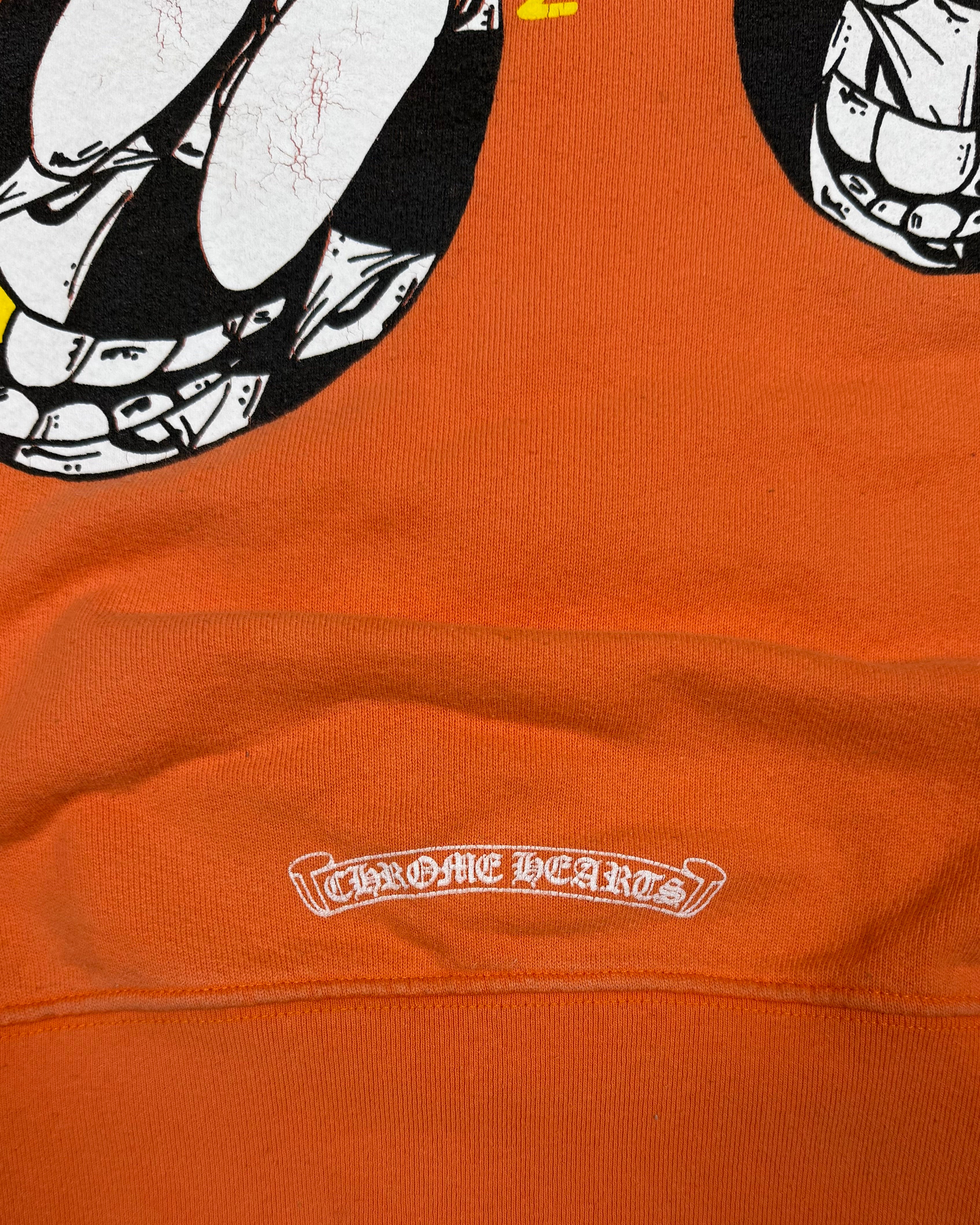 Chrome Hearts Matty Boy Orange Link & Build Crewneck