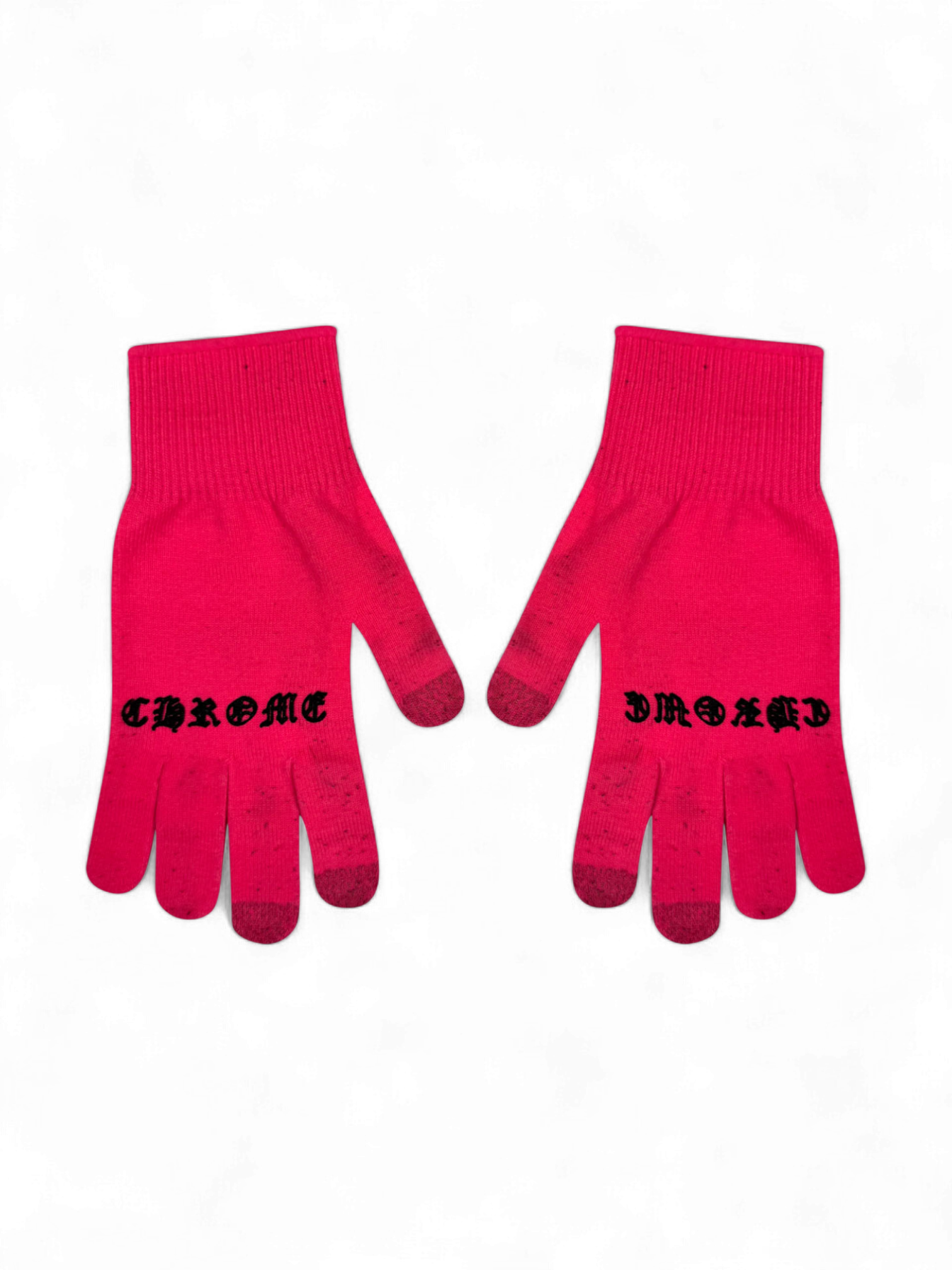 Chrome Hearts Pink Plus Logo Work Gloves