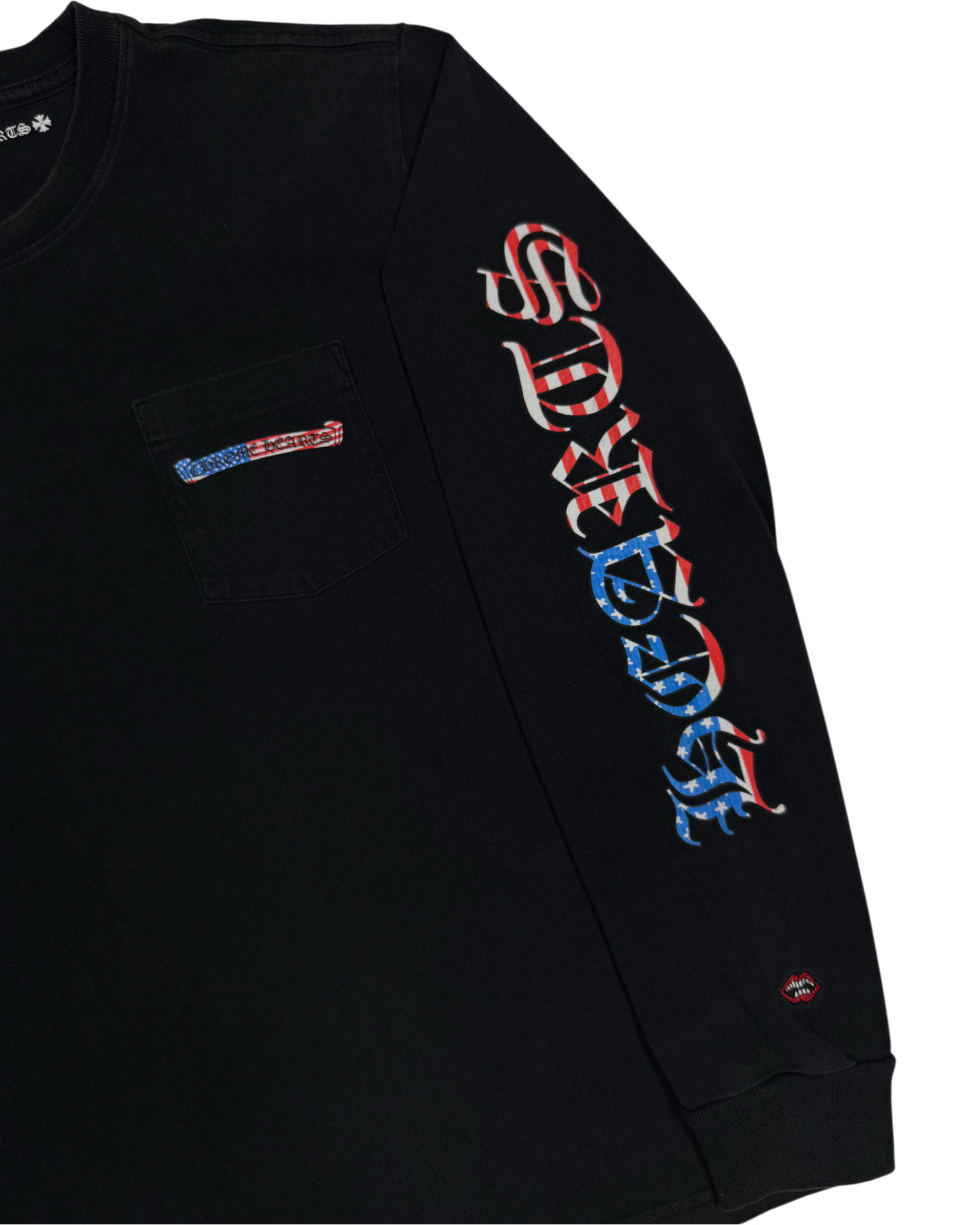 Chrome Hearts Matty Boy Black American Flag Longsleeve