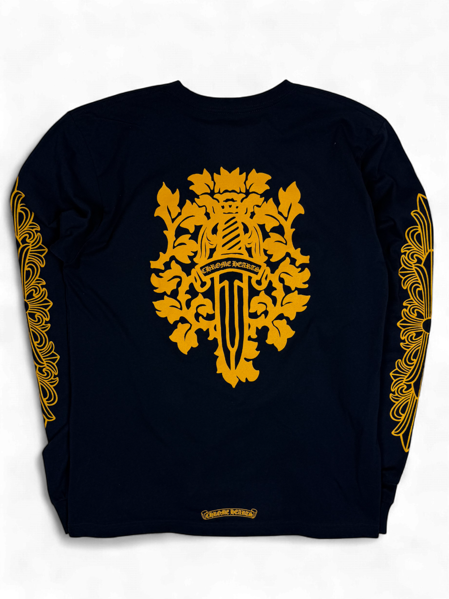 Chrome Heart Navy Yellow Dagger Longsleeve
