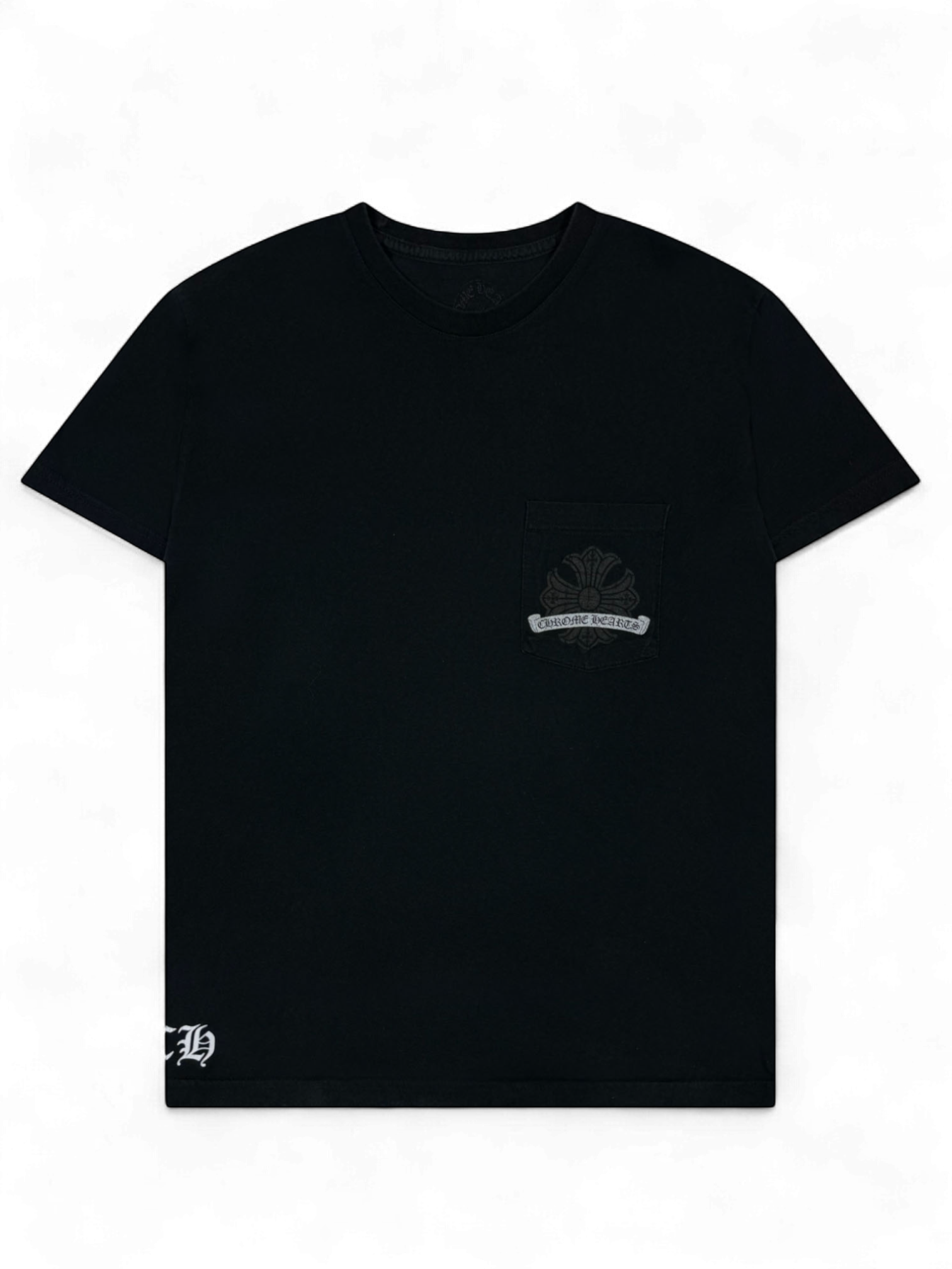 Chrome Hearts Black Silver Horseshoe Tee
