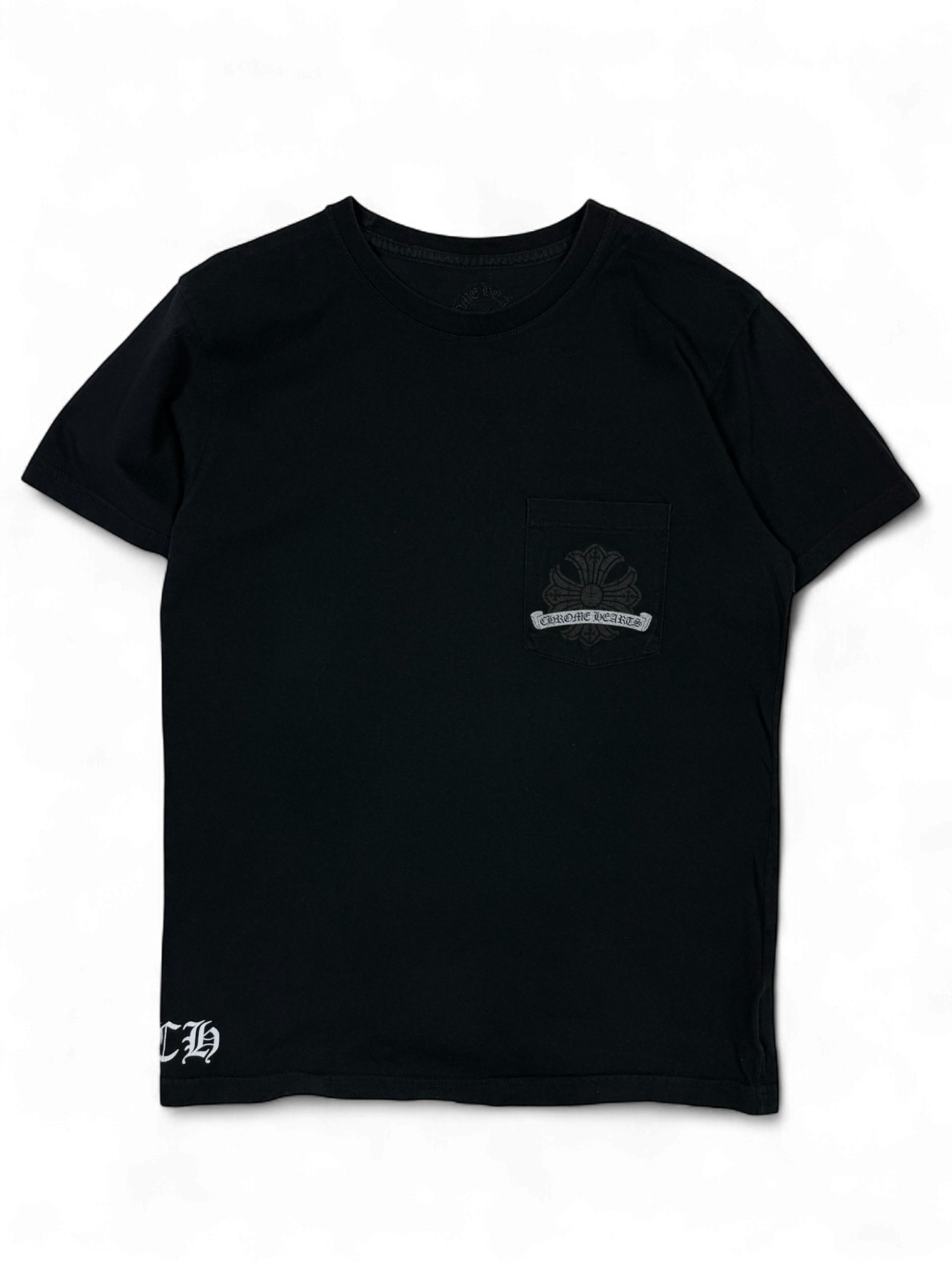Chrome Hearts Black Silver Horseshoe Tee