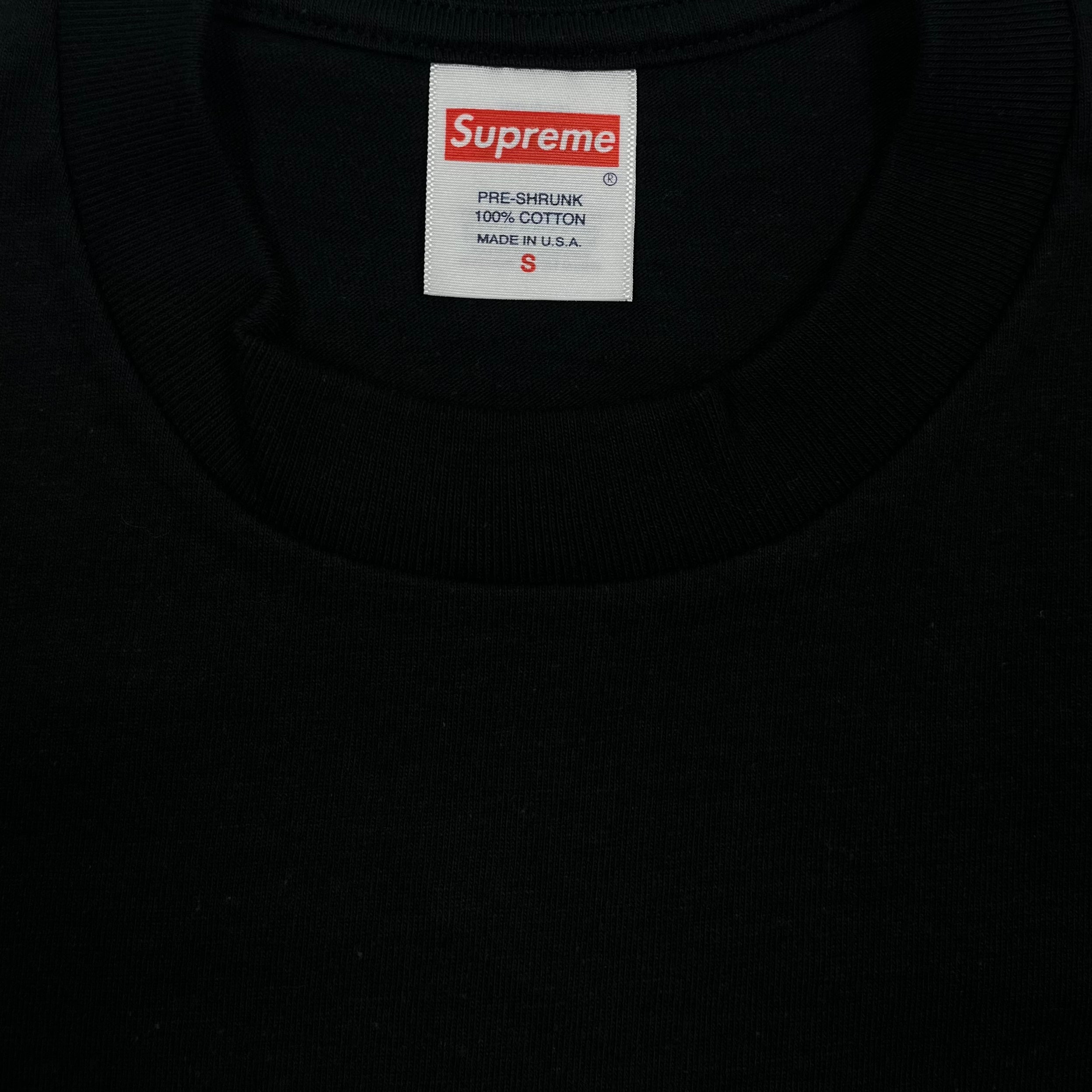 Supreme Black Warm Up Tee