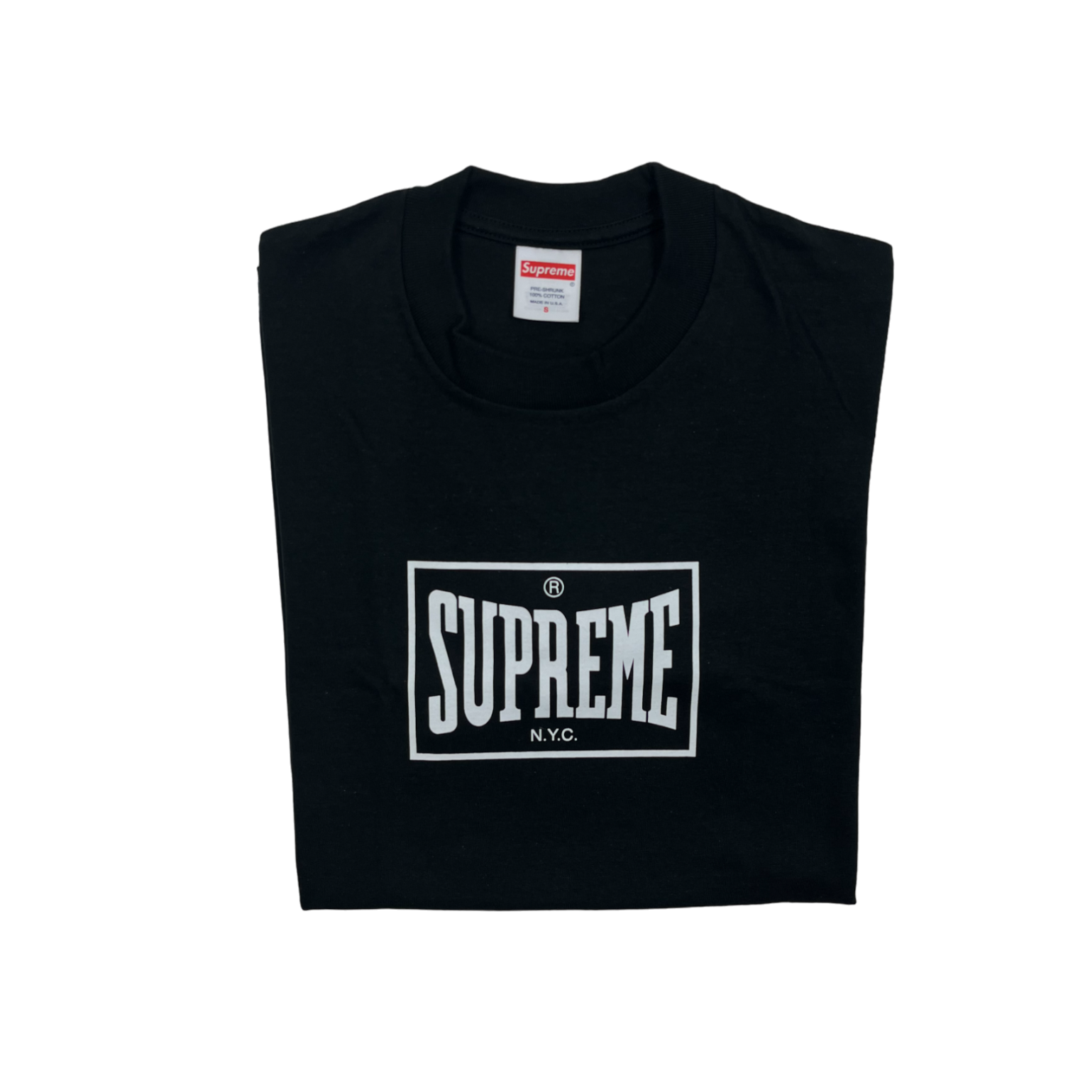 Supreme Black Warm Up Tee