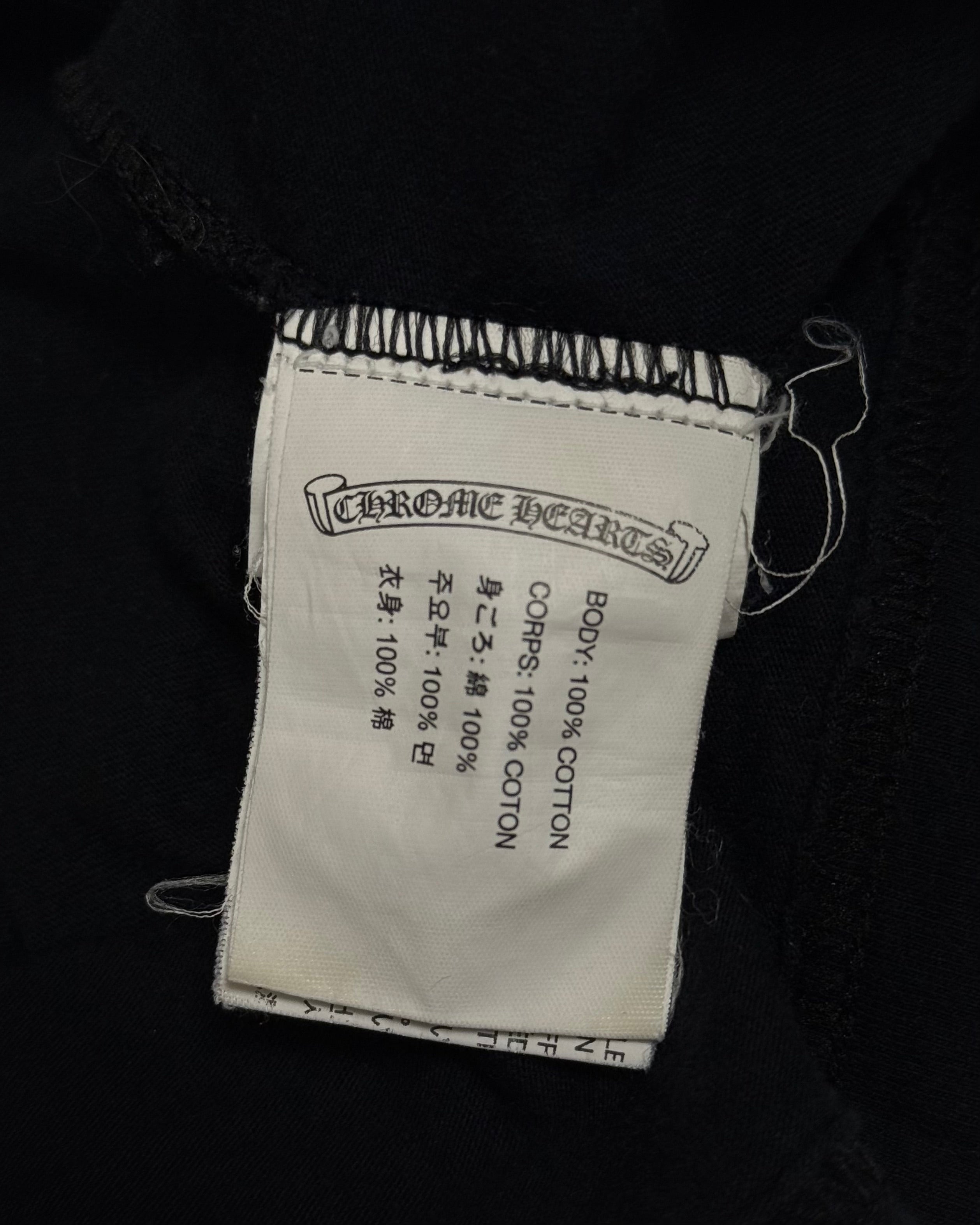 Chrome Hearts Black Silver Horseshoe Tee