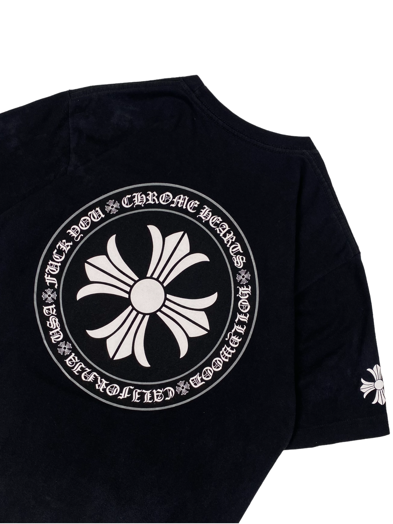 Chrome Hearts Black Cross Logo Tee