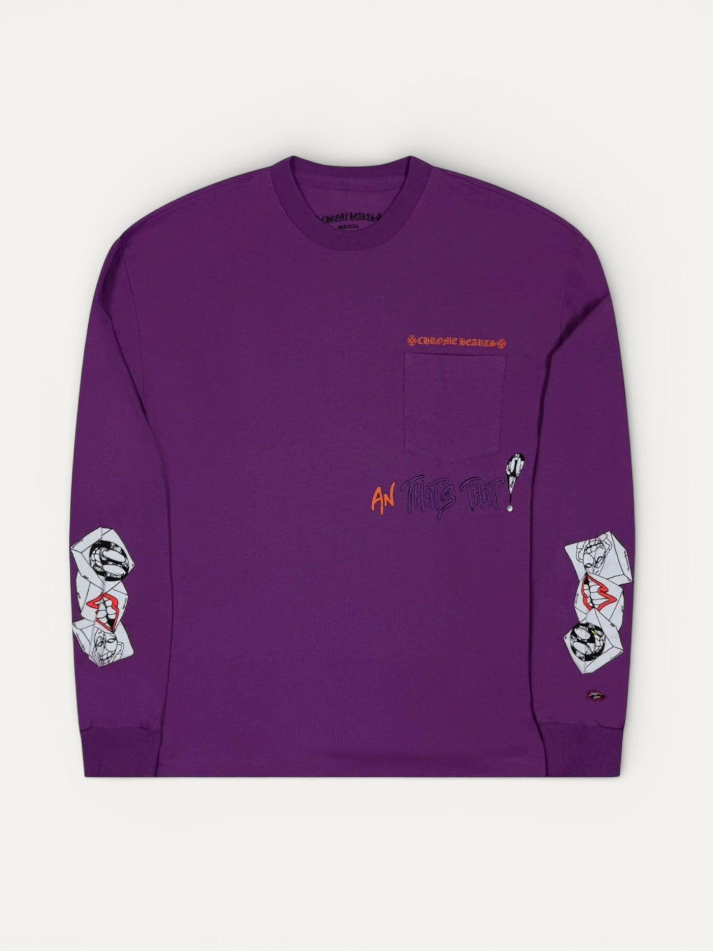 Chrome Hearts Matty Boy I Want More Not Less Purple Longsleeve
