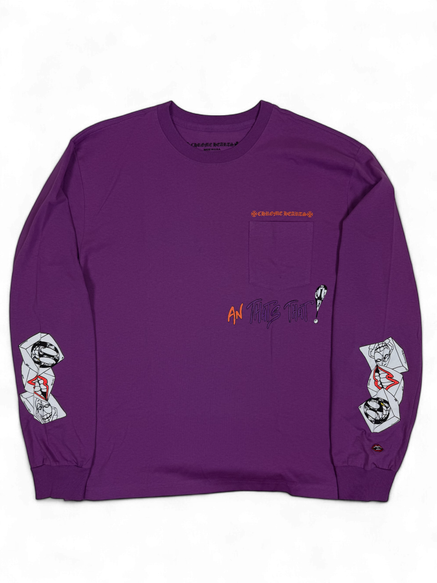 Chrome Hearts Matty Boy I Want More Not Less Purple Longsleeve