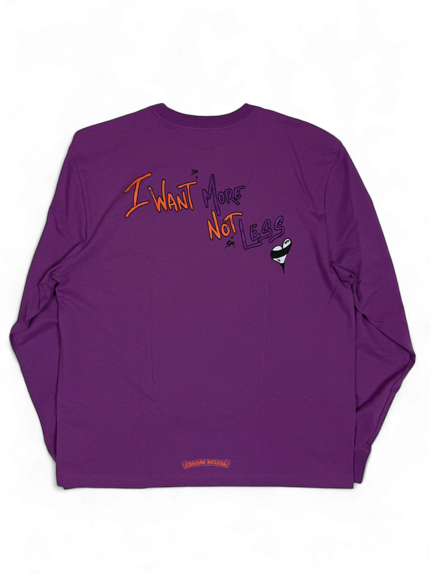 Chrome Hearts Matty Boy I Want More Not Less Purple Longsleeve