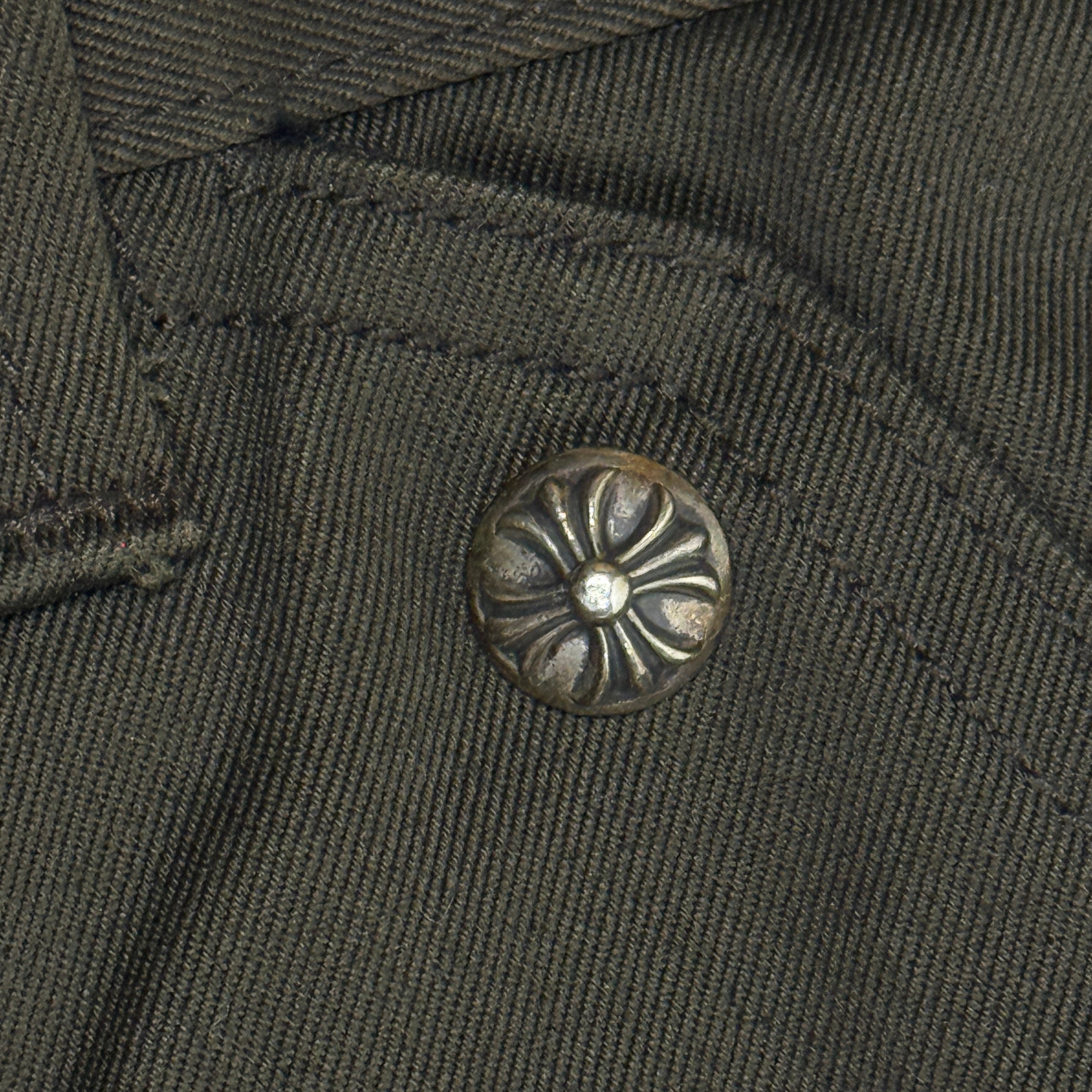 Chrome Hearts Brown Orange Cross Patch Carpenters Pants