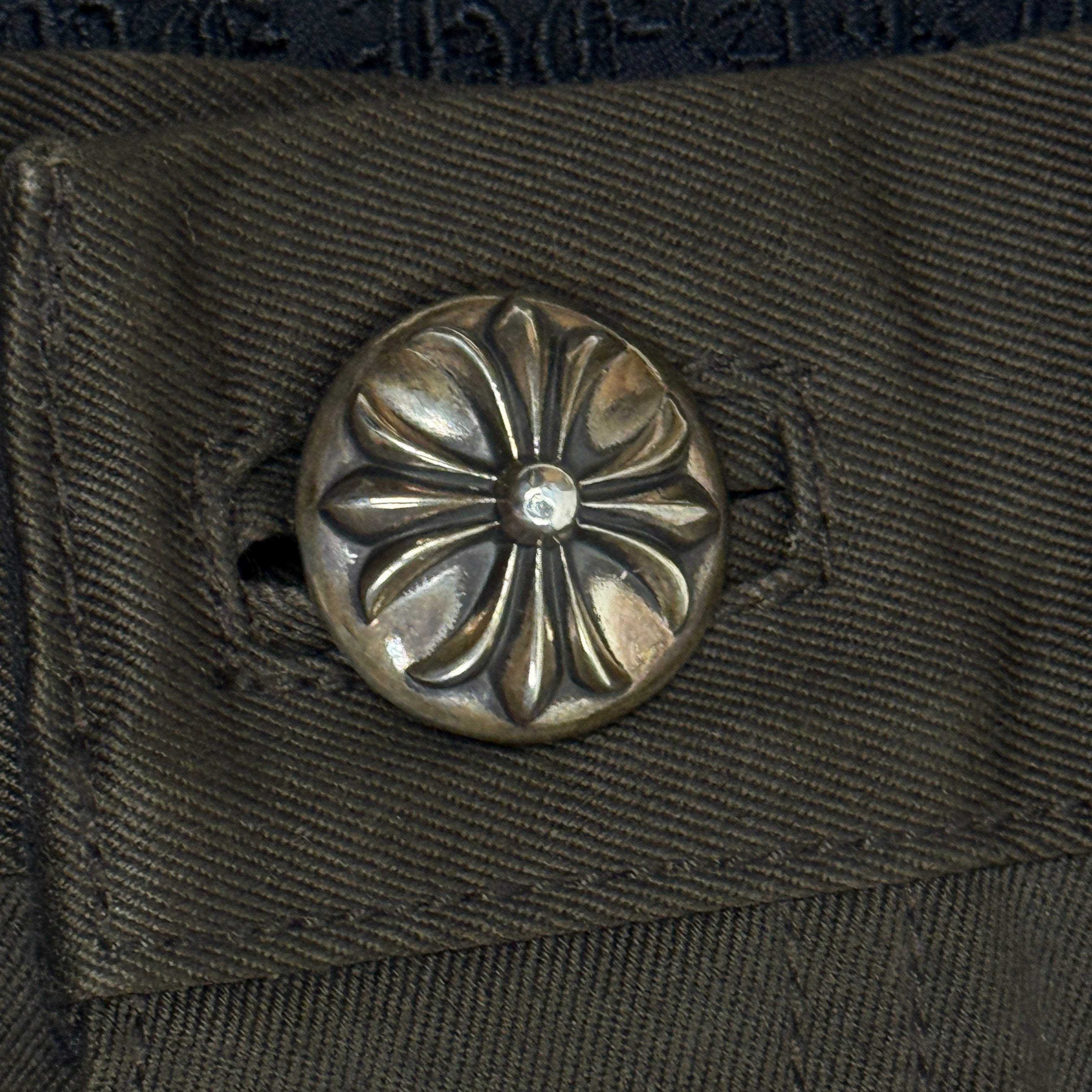 Chrome Hearts Brown Orange Cross Patch Carpenters Pants