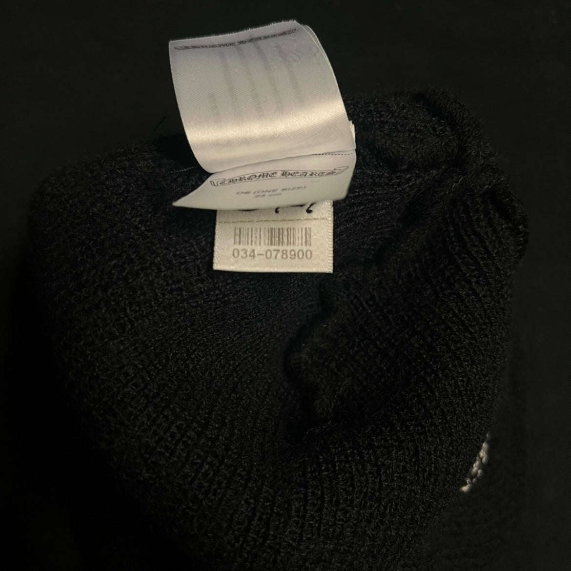 Chrome Hearts x DSM Ginza Limited Comme Des Garcons Wool Knit Black Beanie