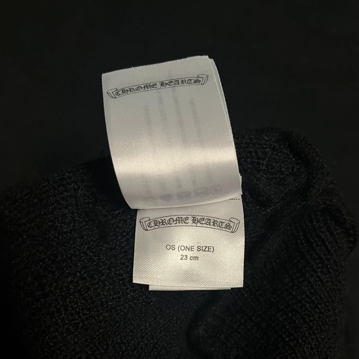 Chrome Hearts x DSM Ginza Limited Comme Des Garcons Wool Knit Black Beanie