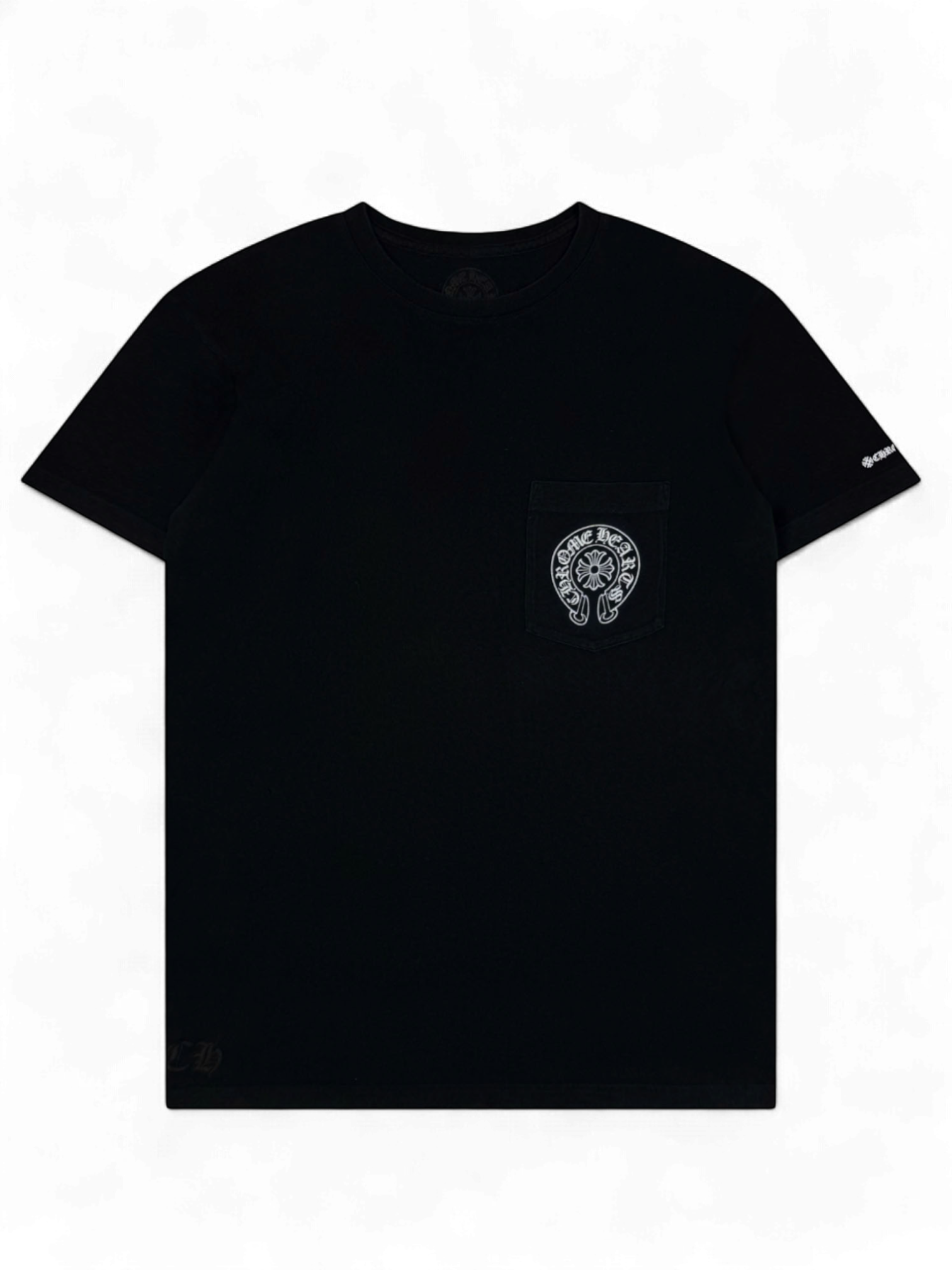 Chrome Hearts Black Horseshoe Logo Tee
