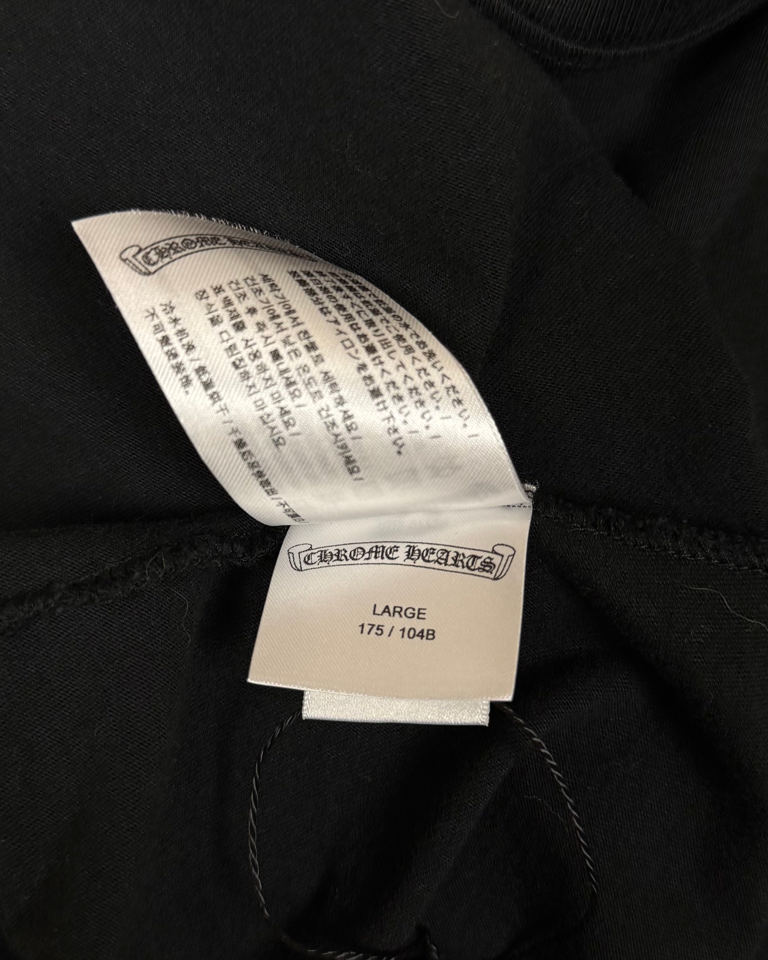 Chrome Hearts Black Horseshoe Logo Tee