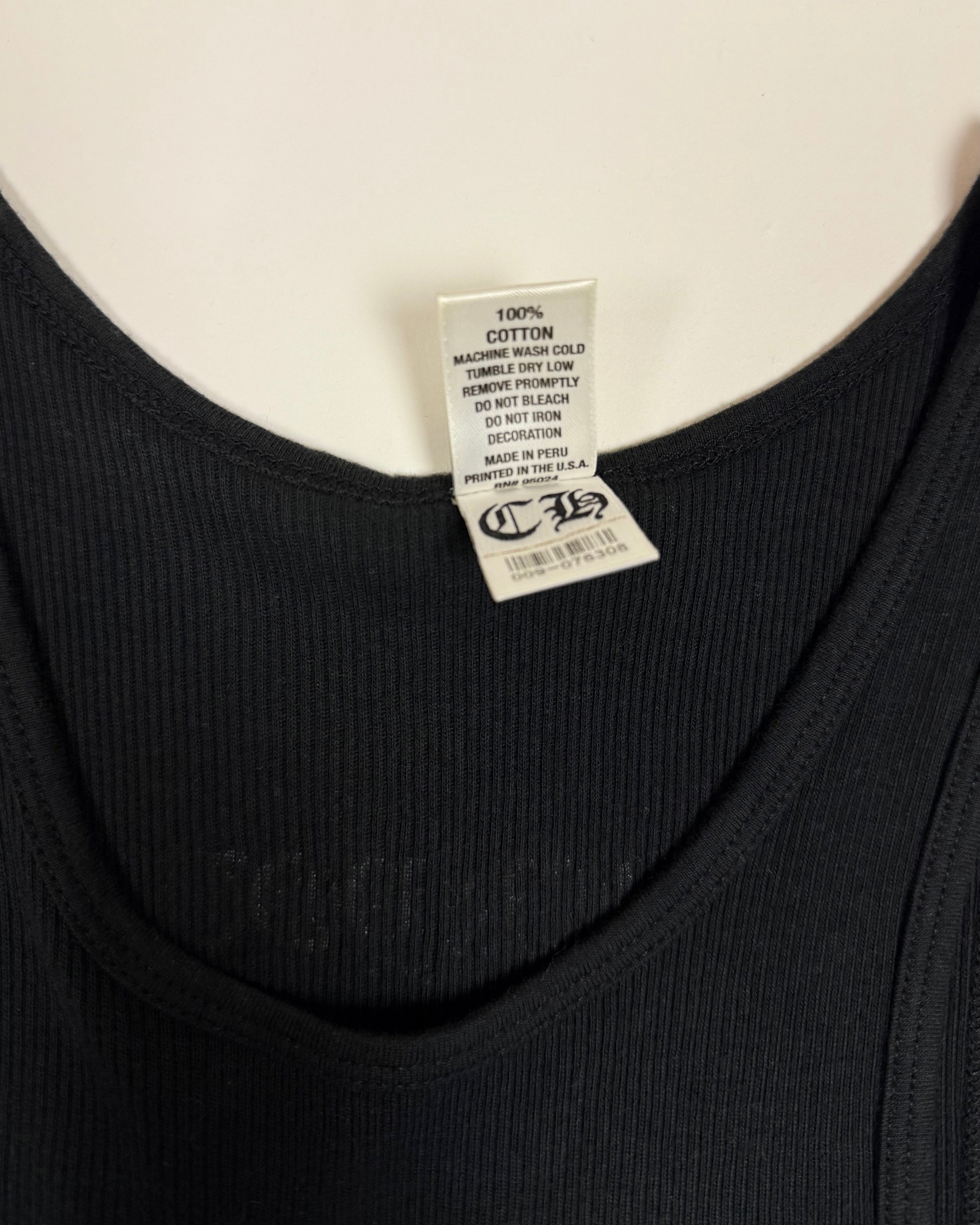 Chrome Hearts Black Hong Kong Exclusive Tank Top