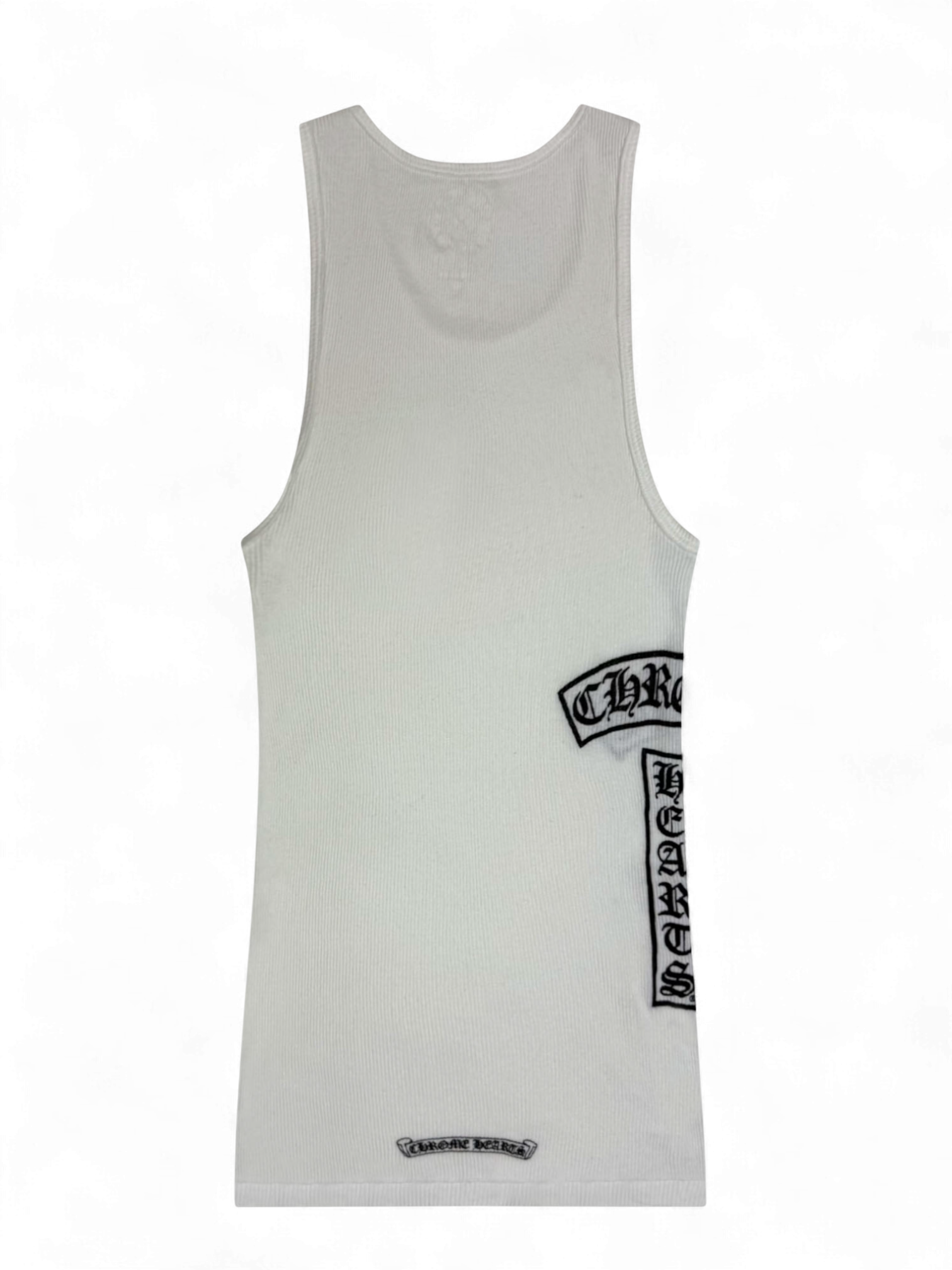 Chrome Hearts T-Bar White Tank Top