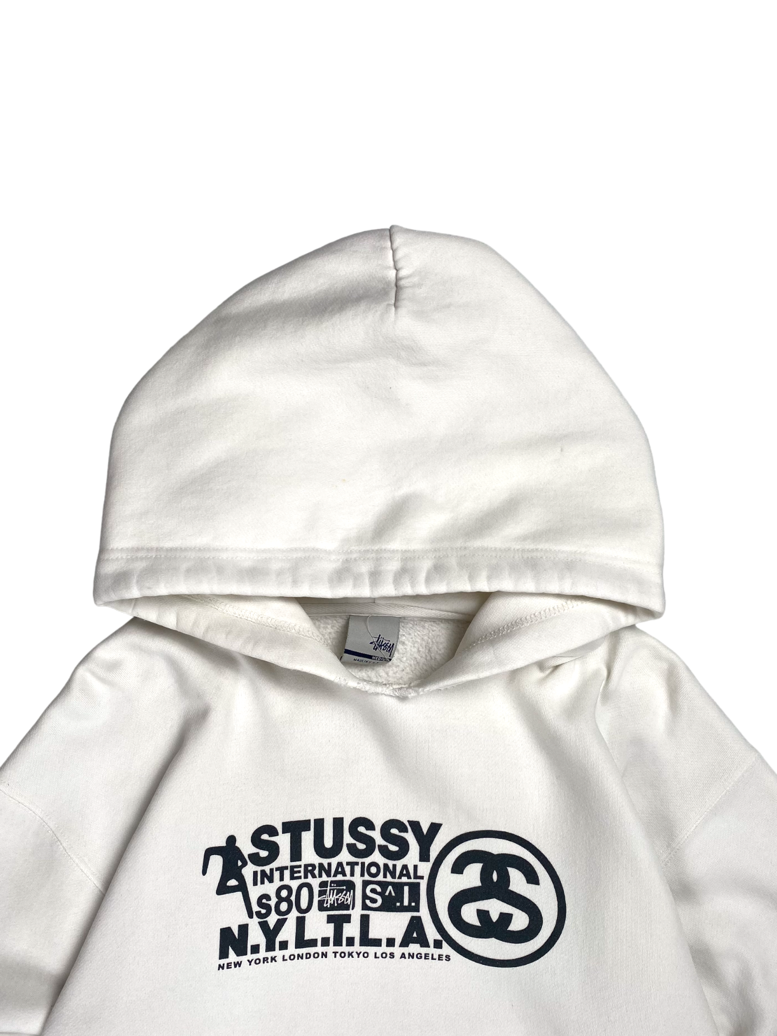 Stussy White NYTLA Hoodie