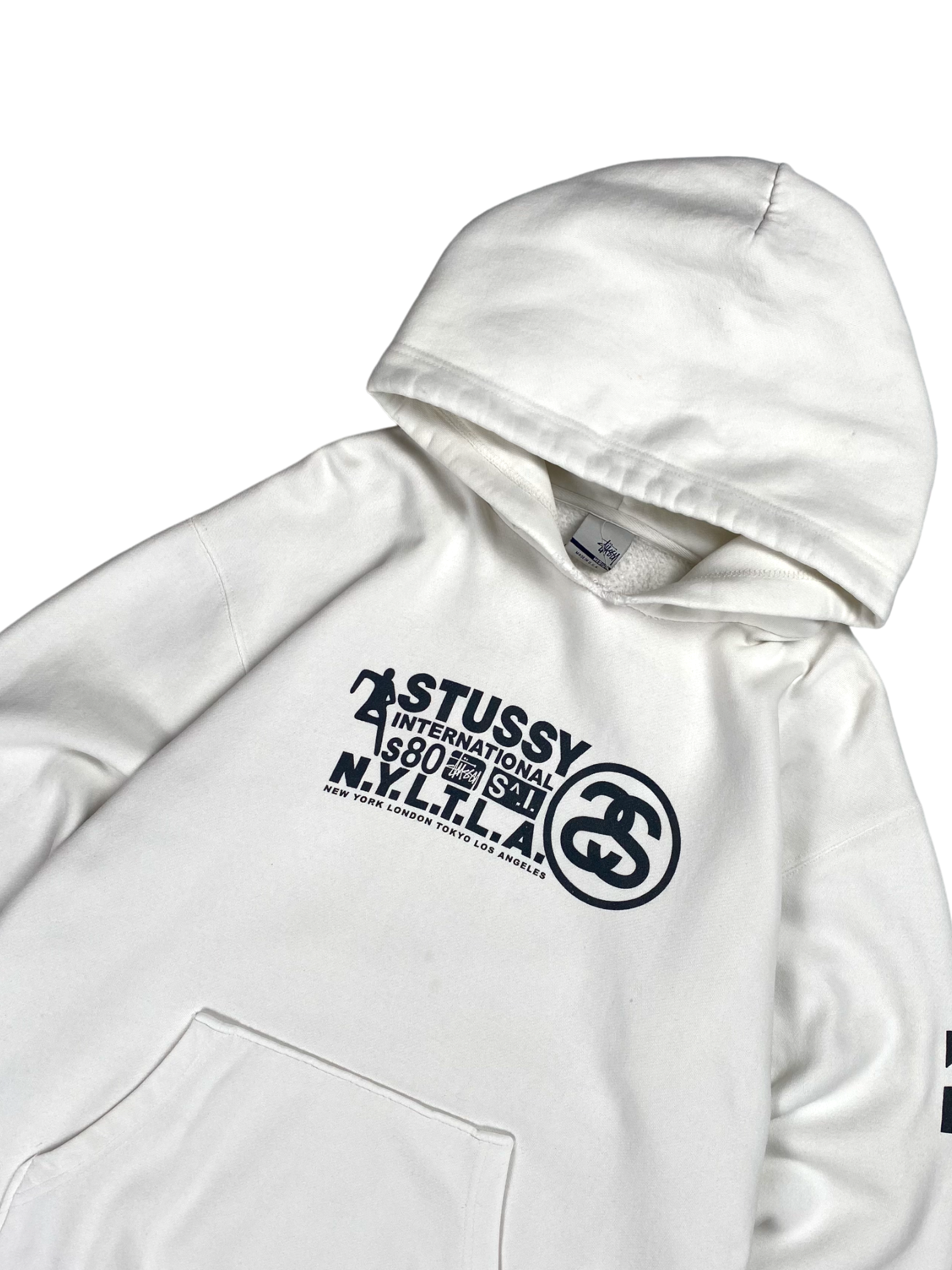 Stüssy White NYTLA Hoodie