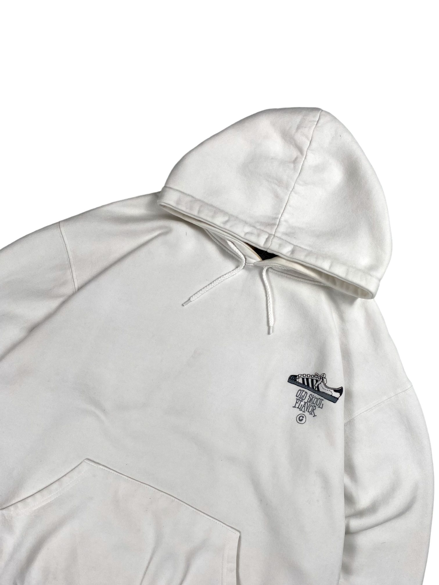 Stüssy White Old Skool Flavour Hoodie