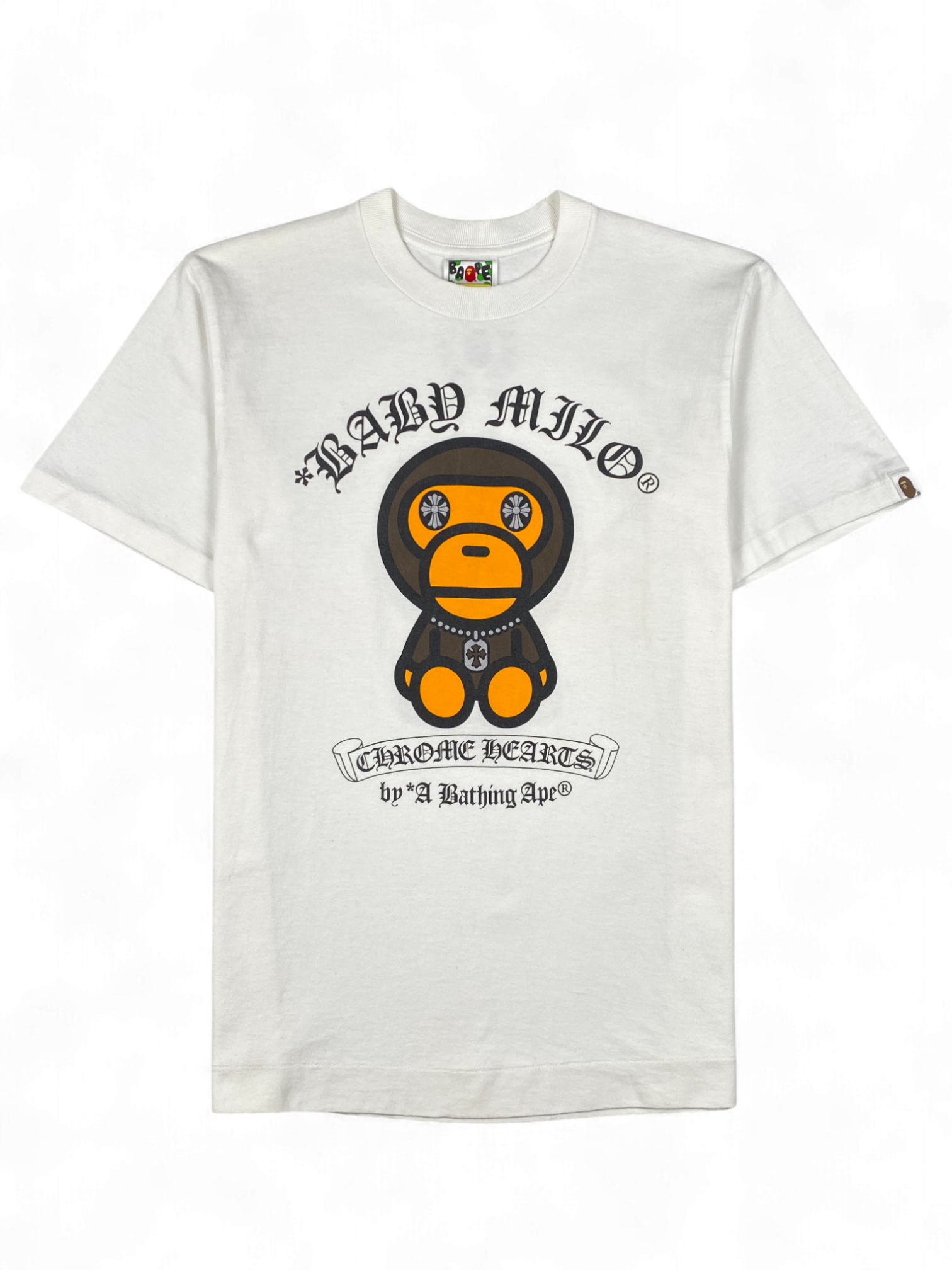 Chrome Hearts Bape Baby Milo White Tee