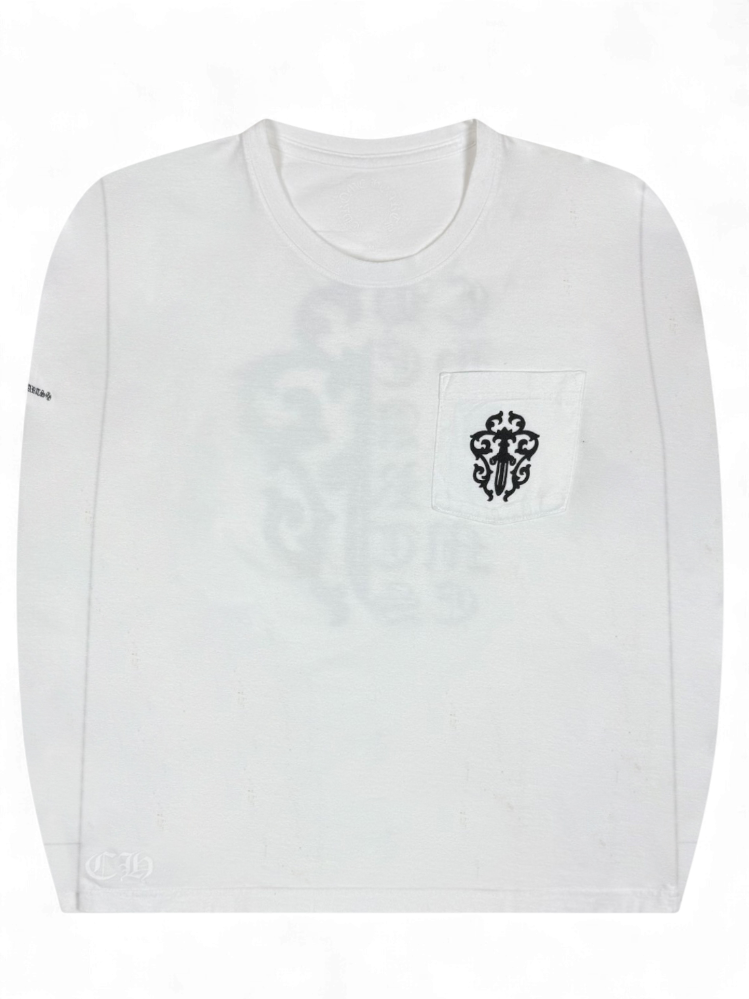 Chrome Hearts White Dagger Longsleeve