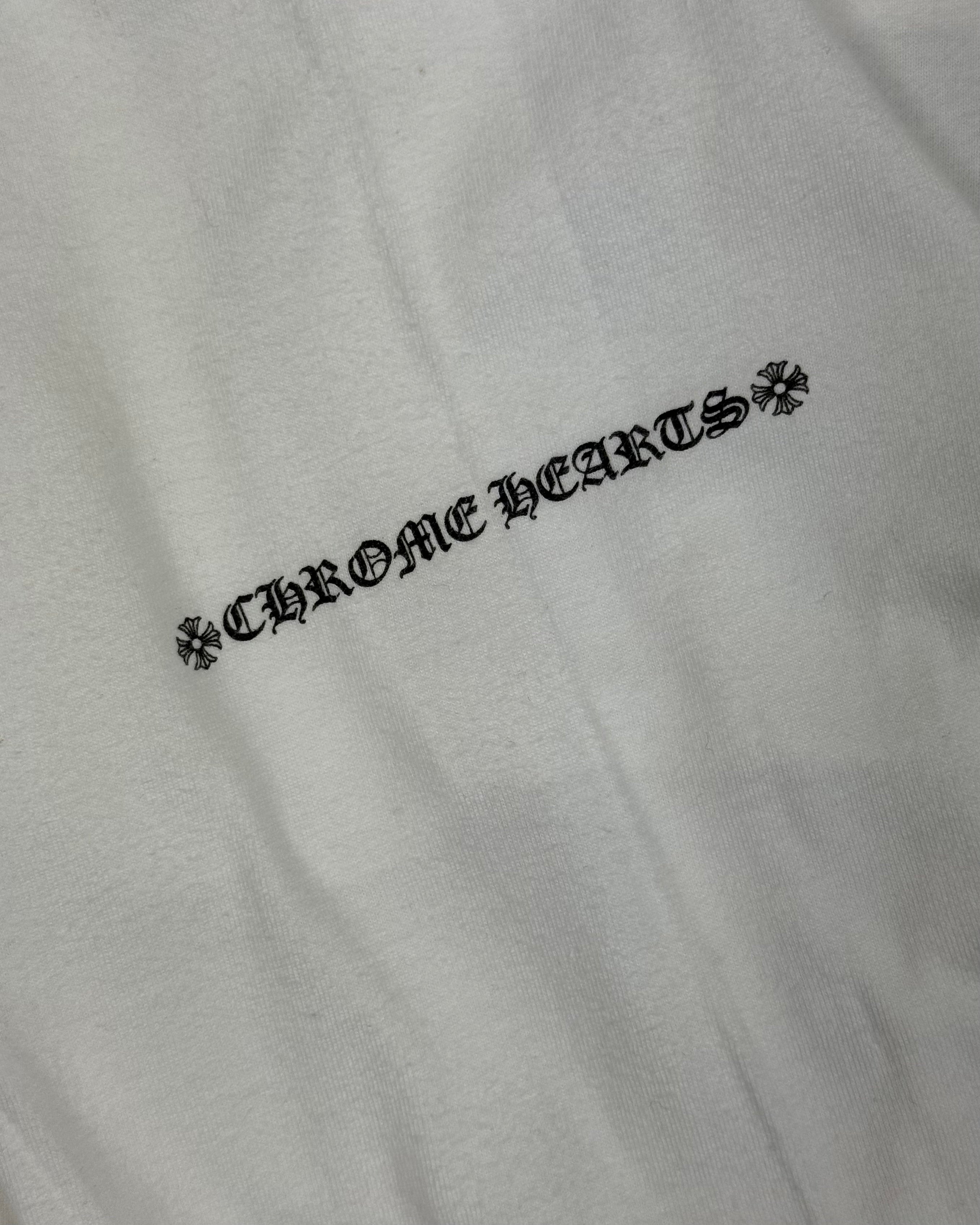 Chrome Hearts White Dagger Longsleeve