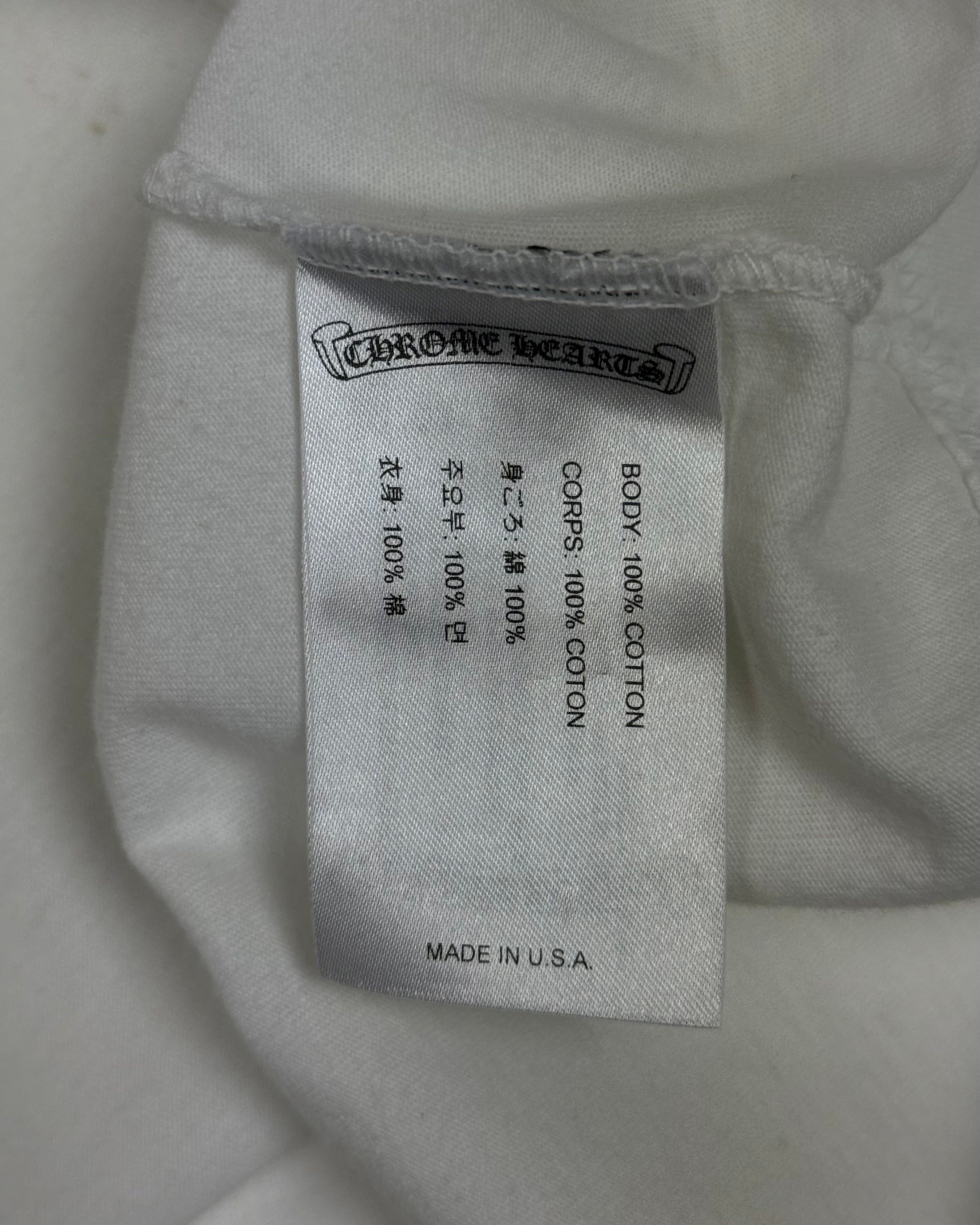 Chrome Hearts White Dagger Longsleeve