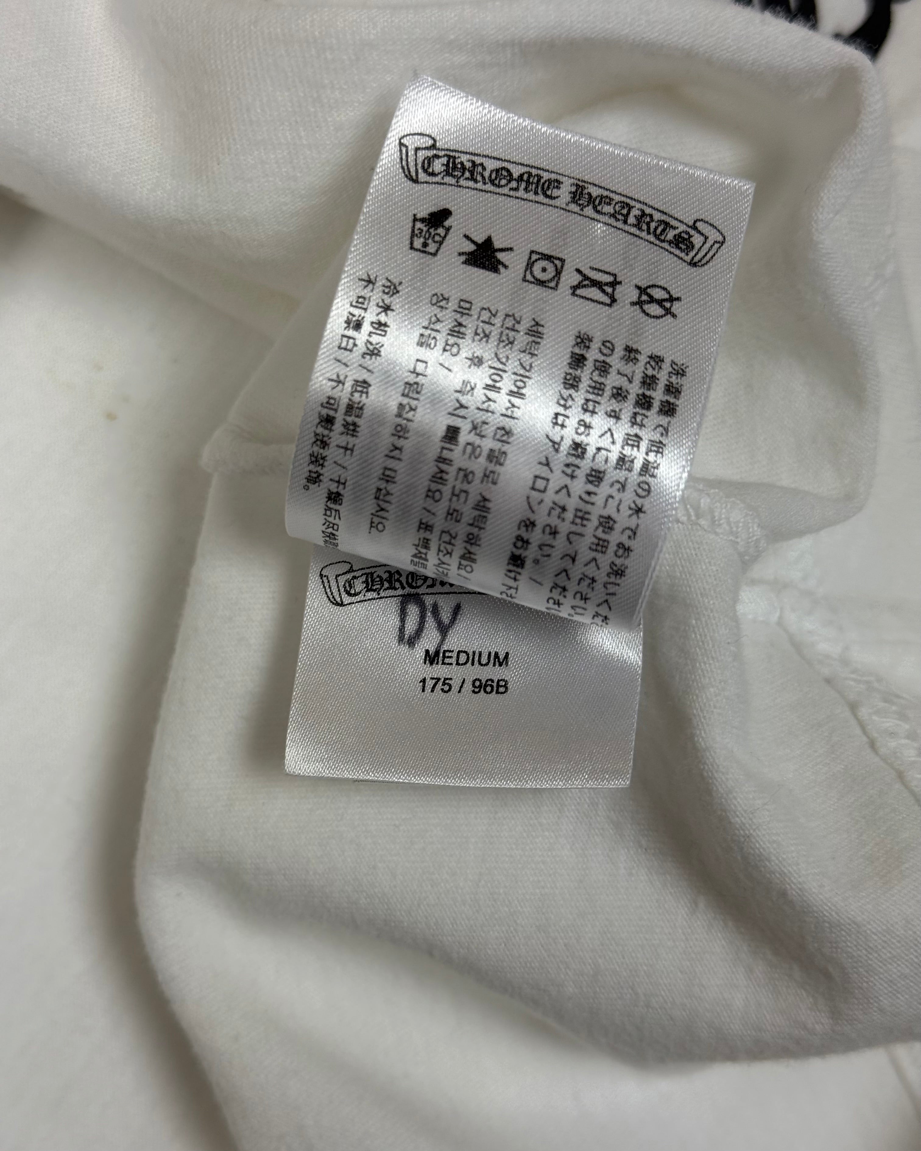 Chrome Hearts White Dagger Longsleeve