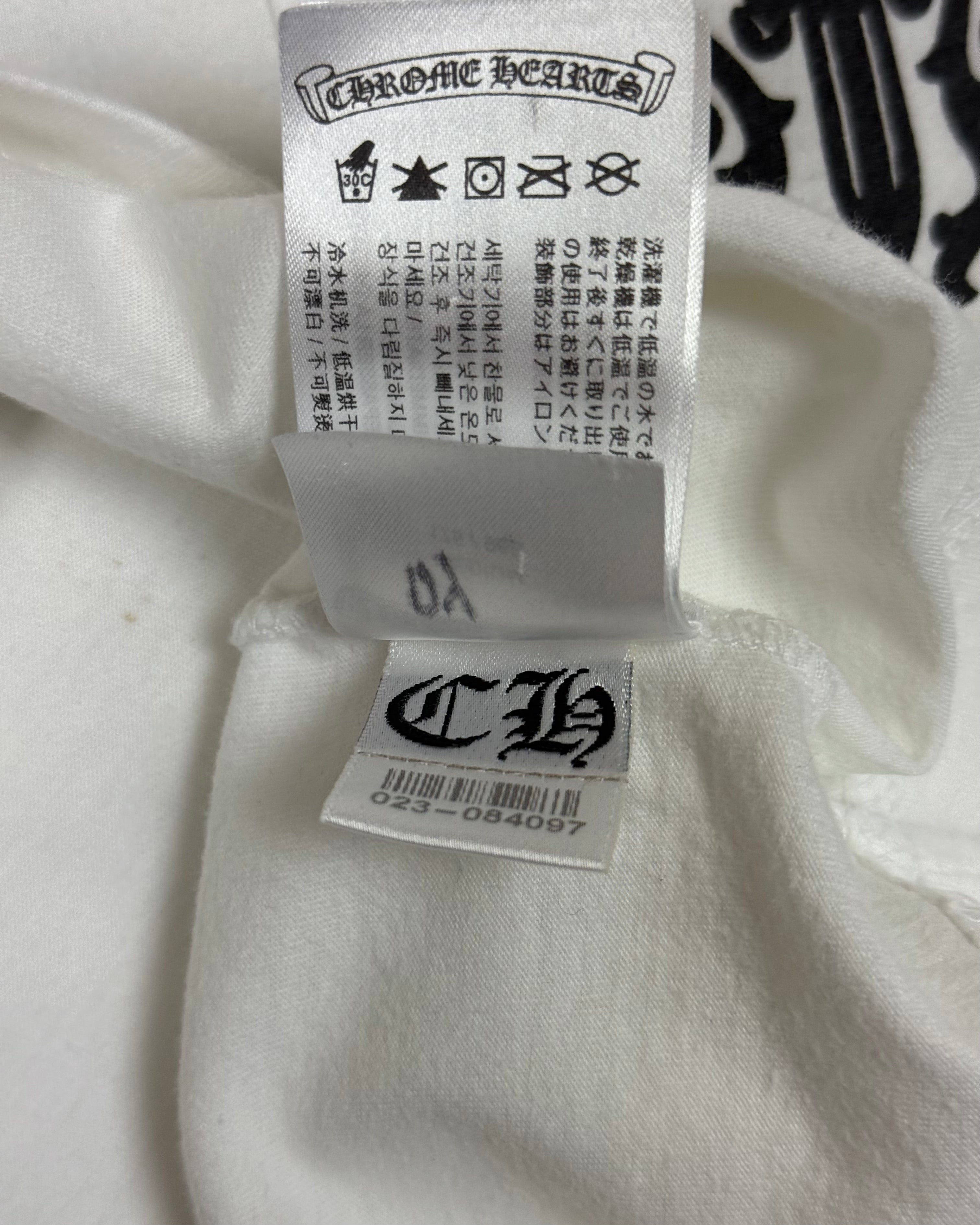 Chrome Hearts White Dagger Longsleeve
