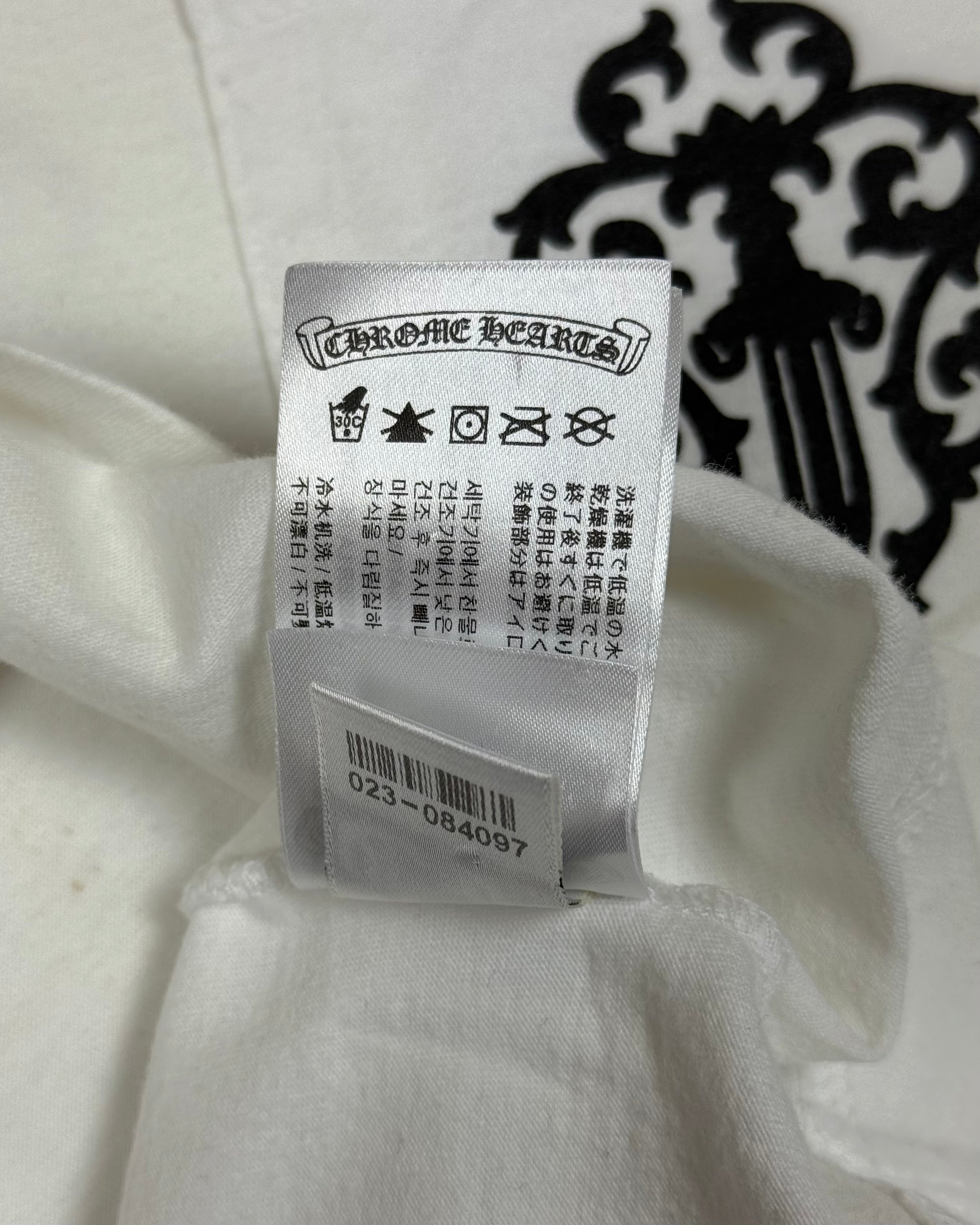 Chrome Hearts White Dagger Longsleeve