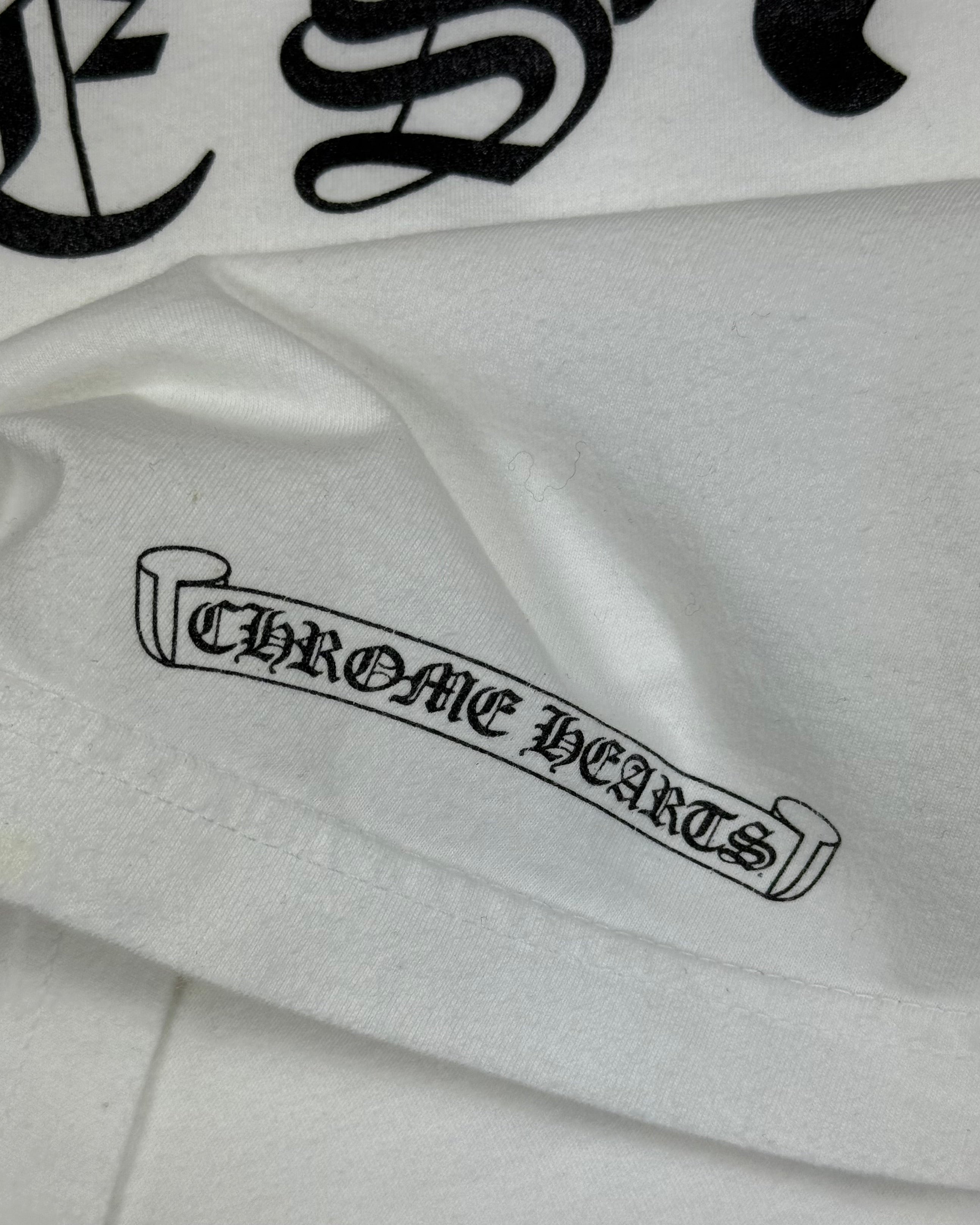 Chrome Hearts White Dagger Longsleeve