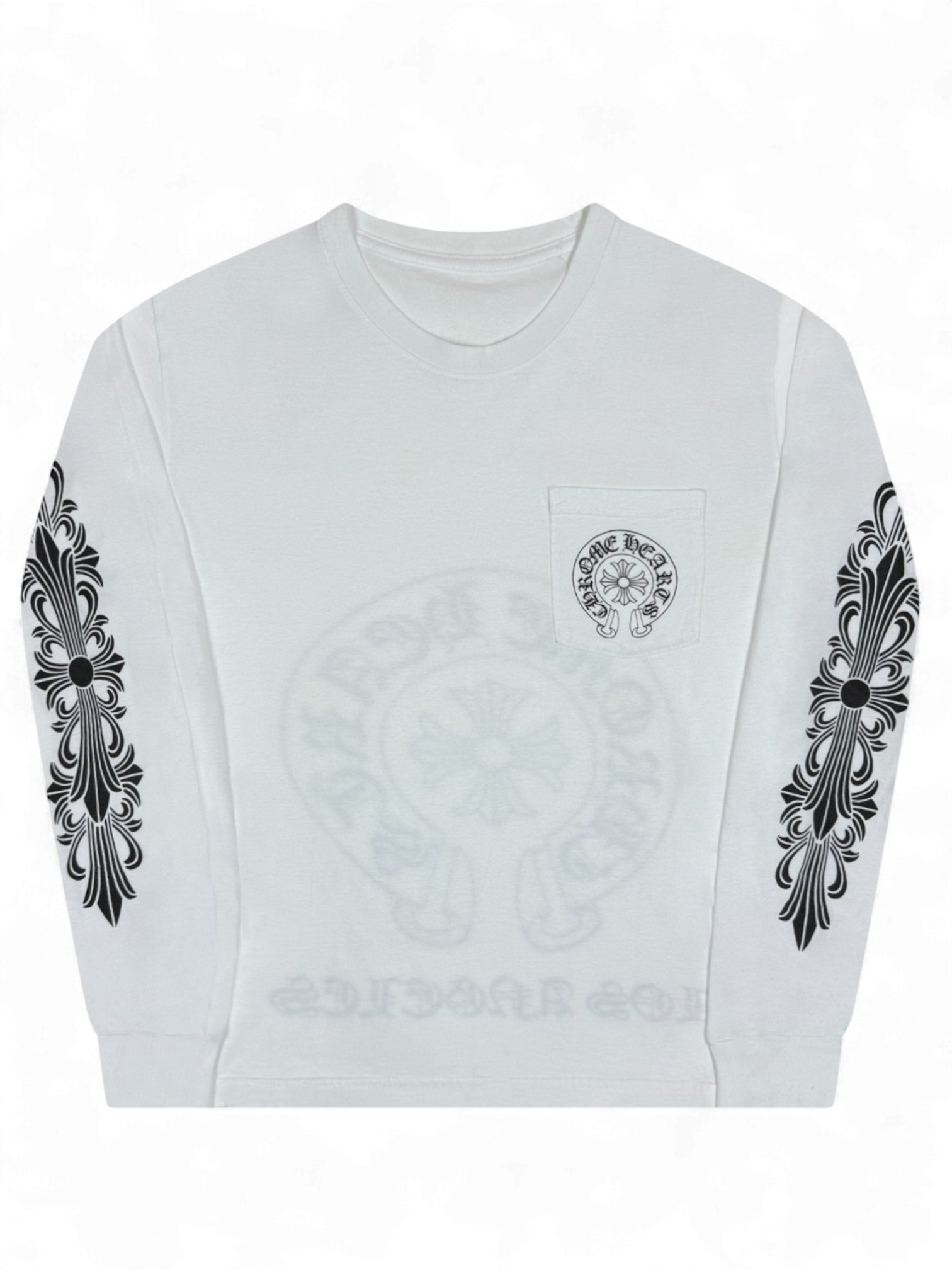 Chrome Hearts Los Angeles Exclusive White Horseshoe Longsleeve