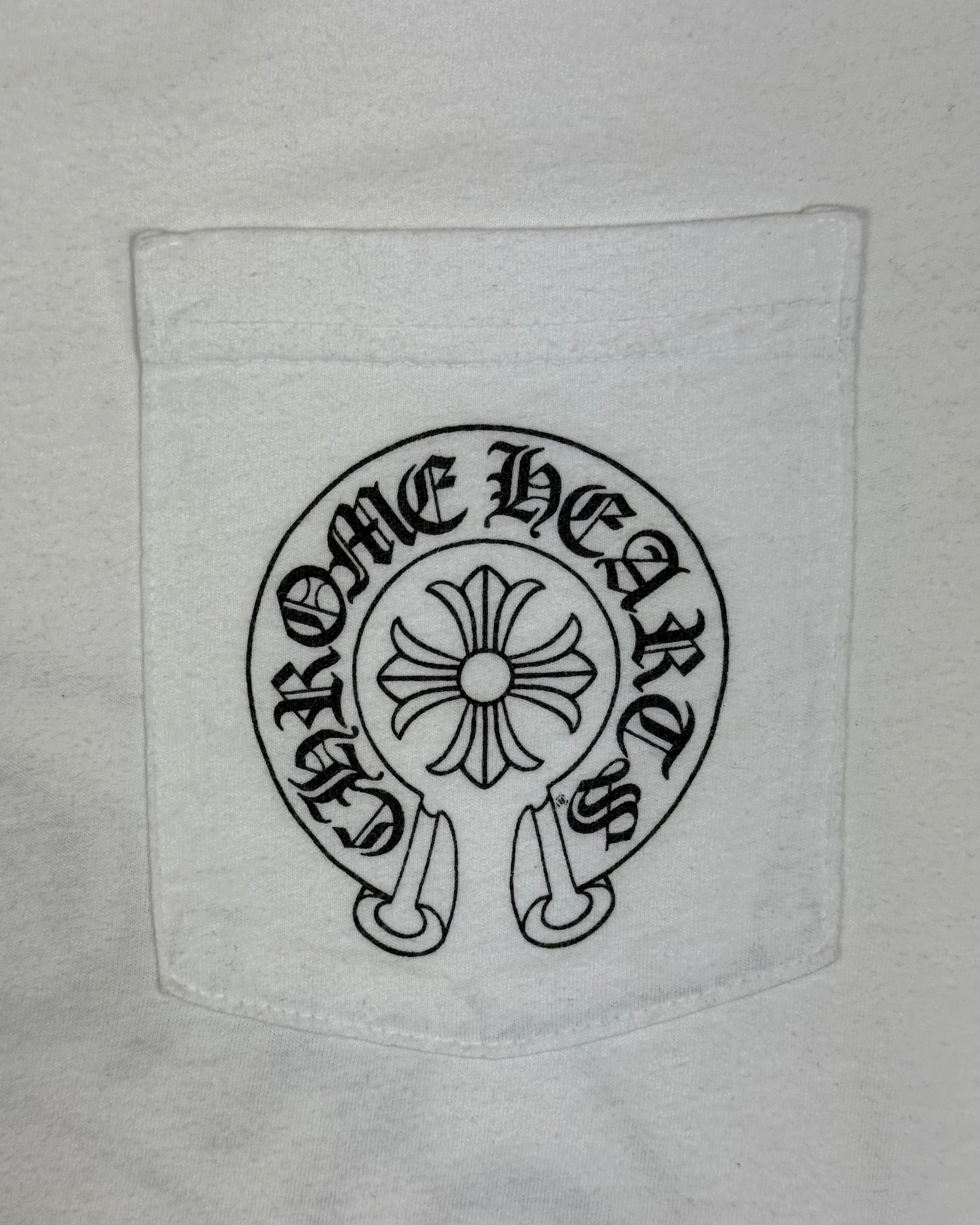 Chrome Hearts Los Angeles Exclusive White Horseshoe Longsleeve