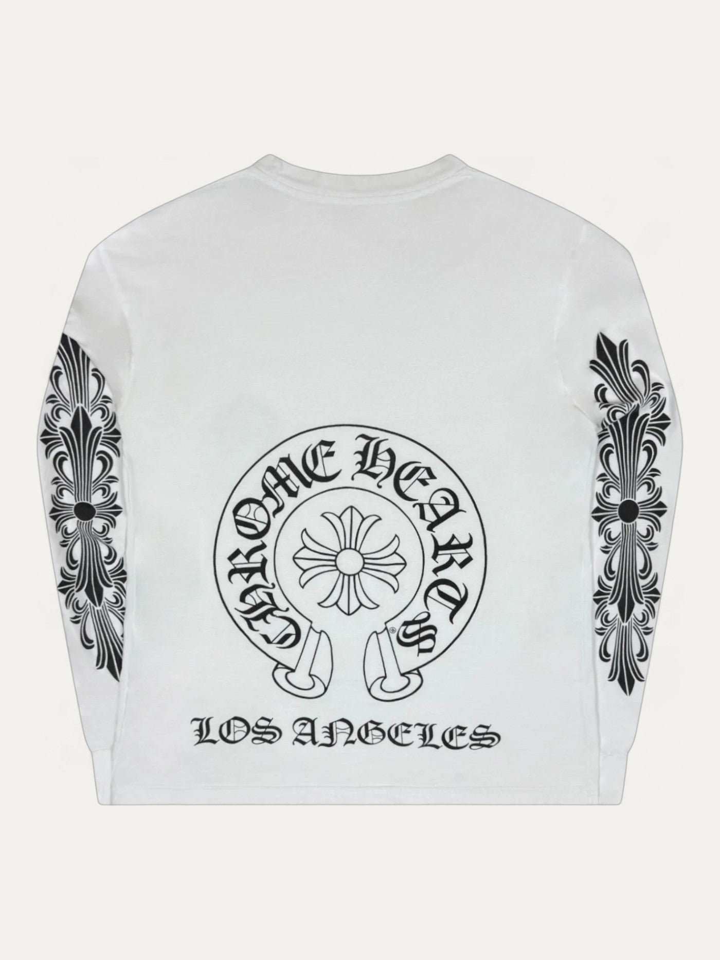 Chrome Hearts Los Angeles Exclusive White Horseshoe Longsleeve