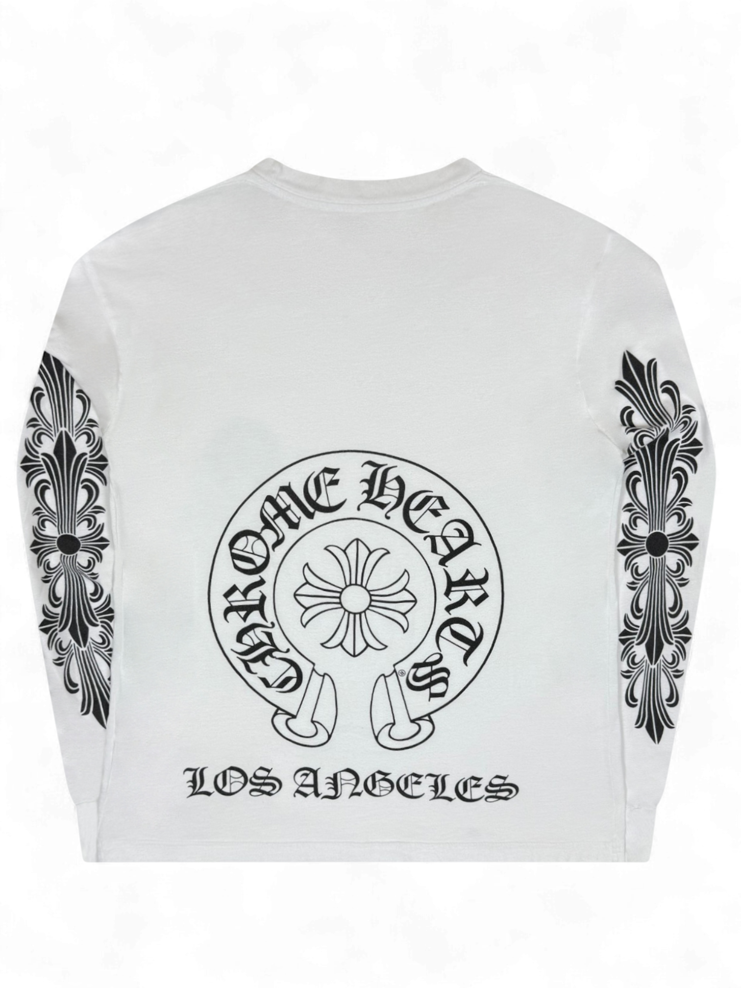 Chrome Hearts Los Angeles Exclusive White Horseshoe Longsleeve