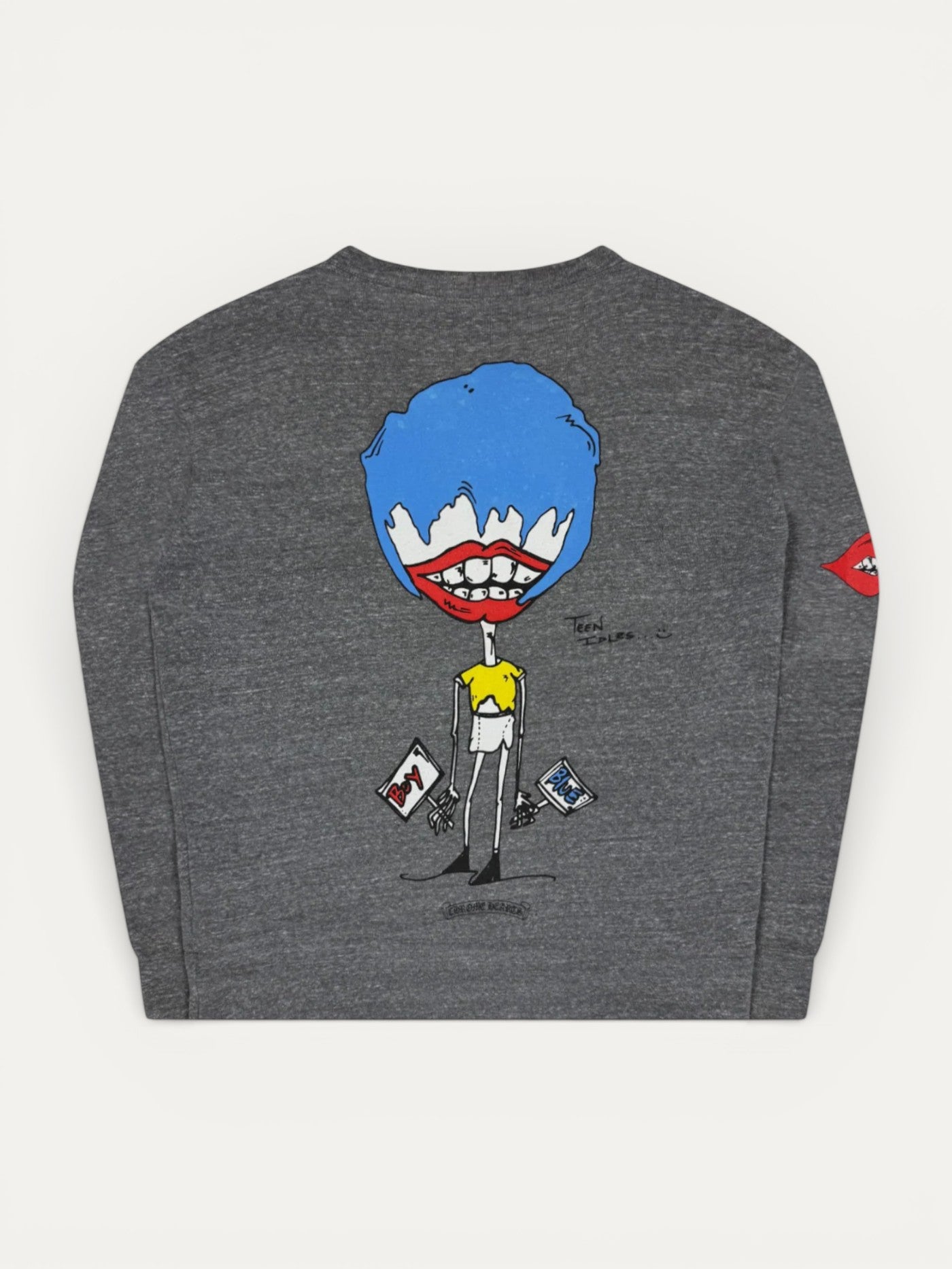 Chrome Hearts Matty Boy Teen Idles Heather Grey Crewneck