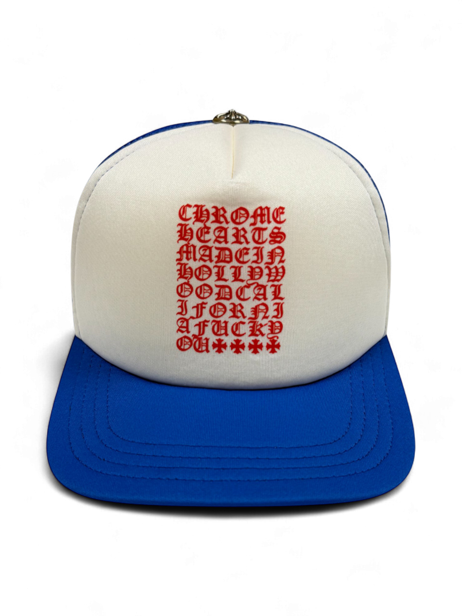 Chrome Hearts Blue Red Eye Chart Cap