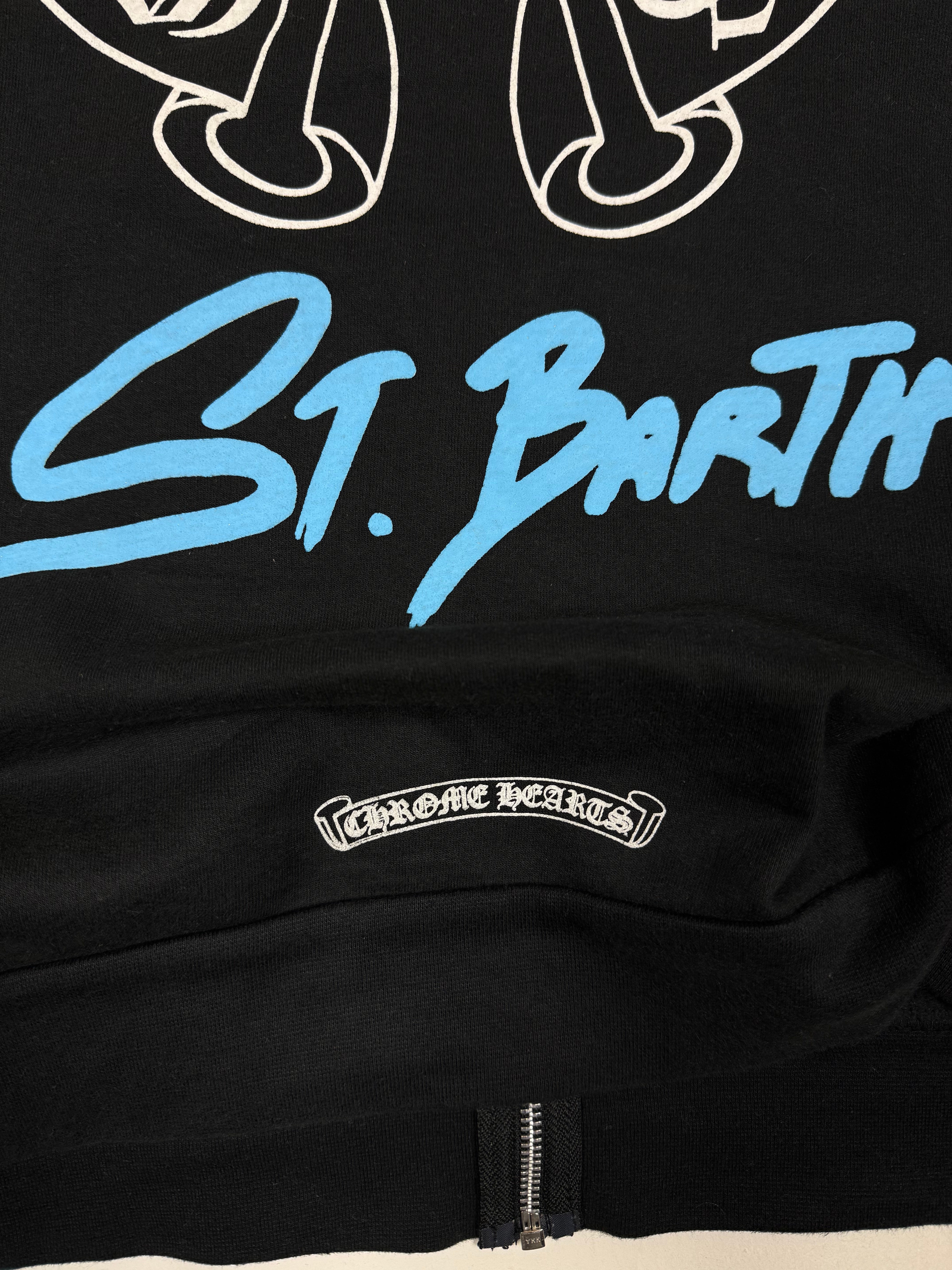 Chrome Hearts St. Barth Exclusive Black Zip Up Hoodie