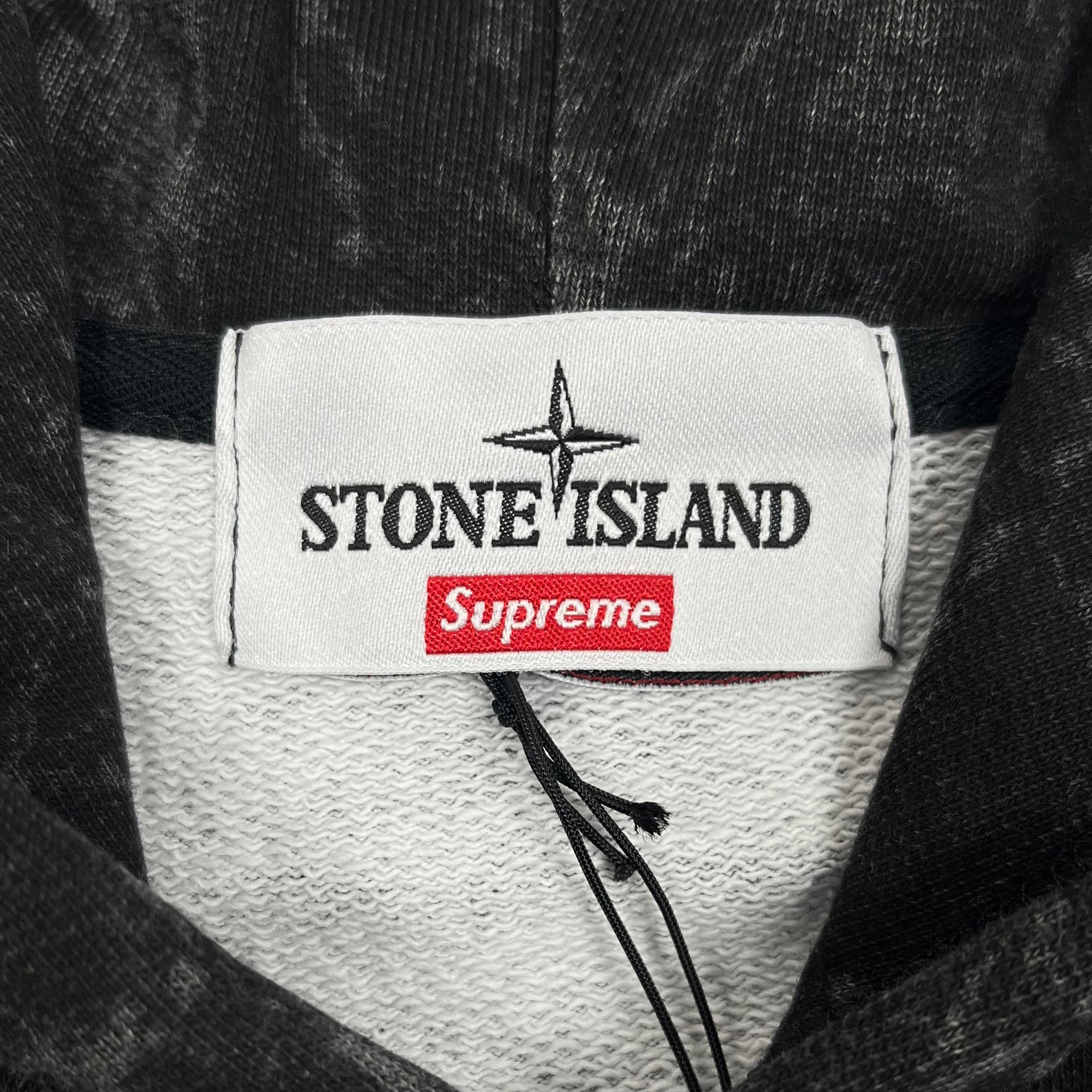 2023 Supreme x Stone Island Black Hoodie